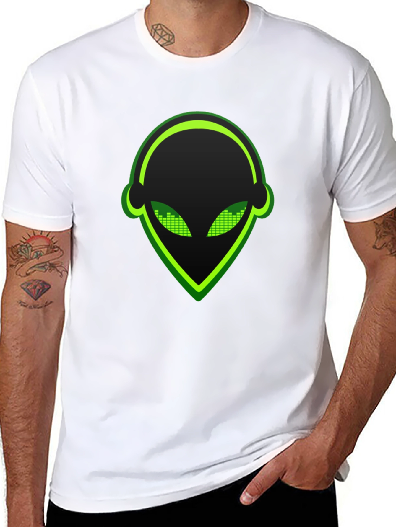 Alien DJ Headphone T-Shirt