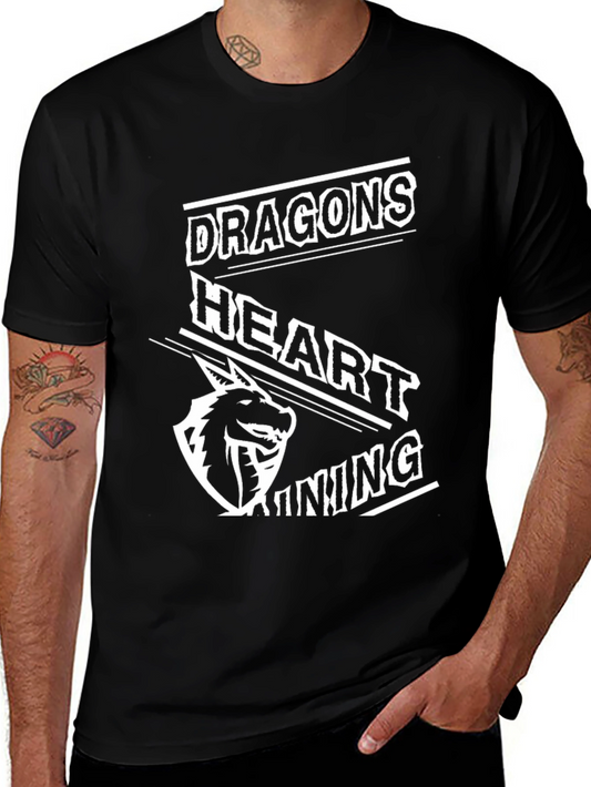 Dragons Heart Gaming Black T-Shirt
