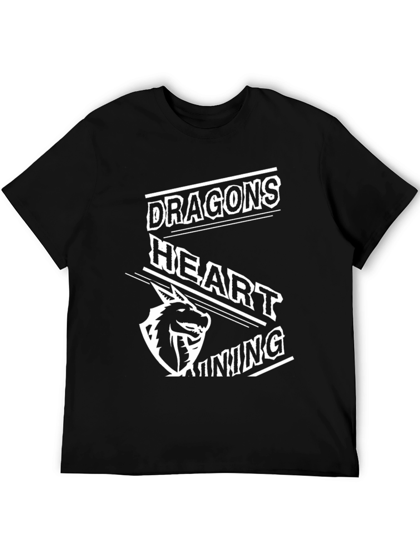 Dragons Heart Gaming Black T-Shirt