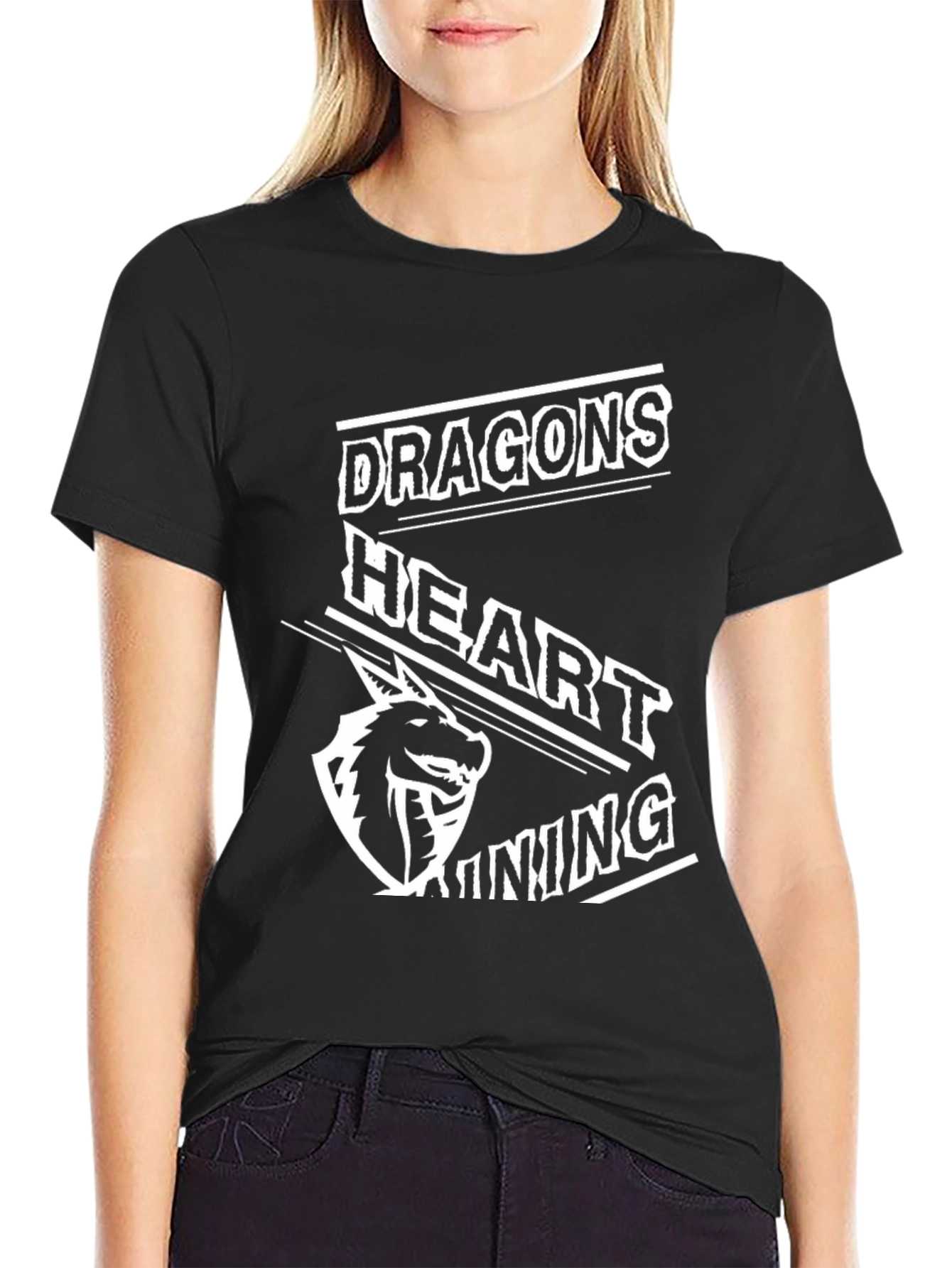 Dragons Heart Gaming Black T-Shirt