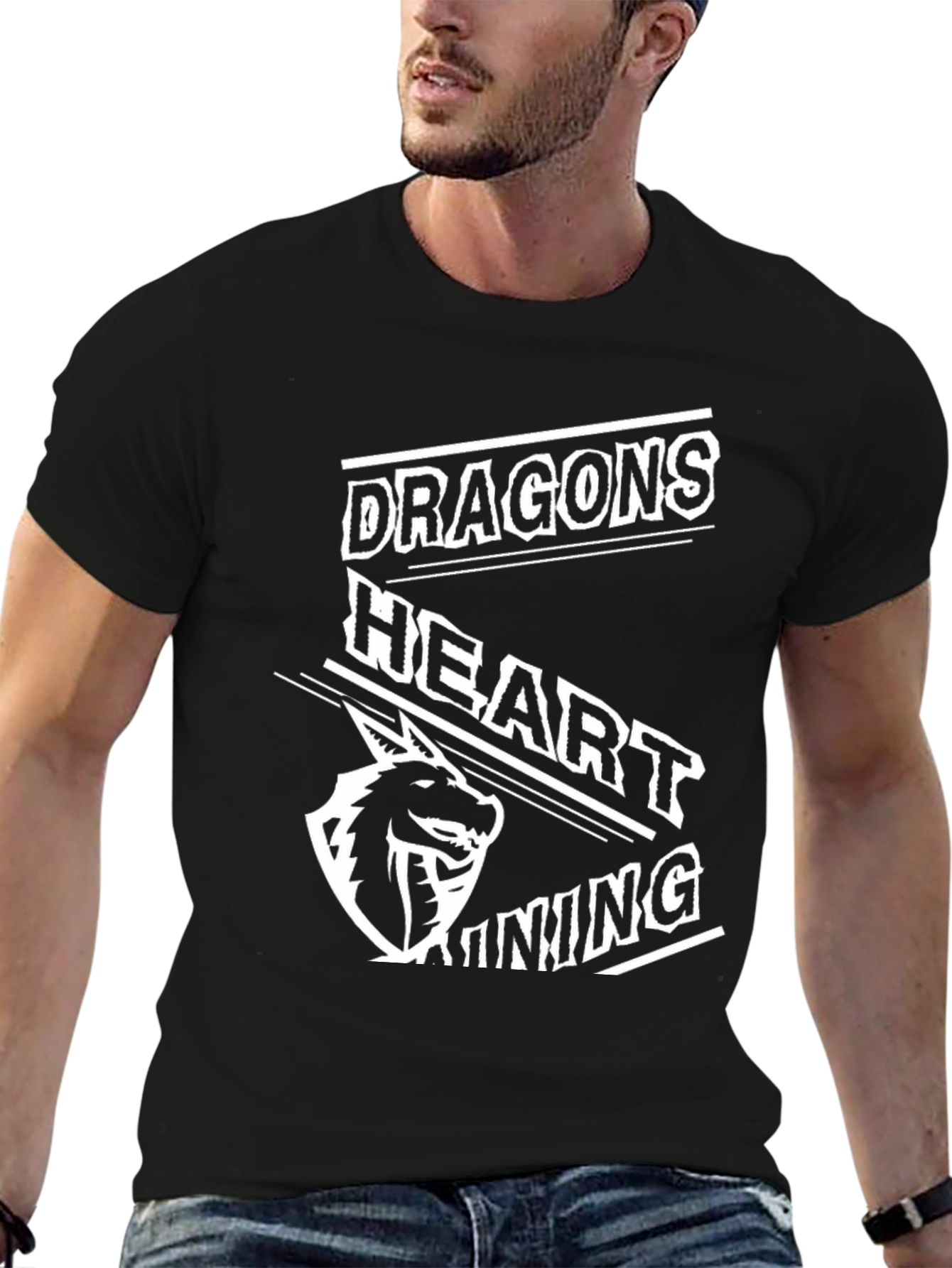 Dragons Heart Gaming Black T-Shirt