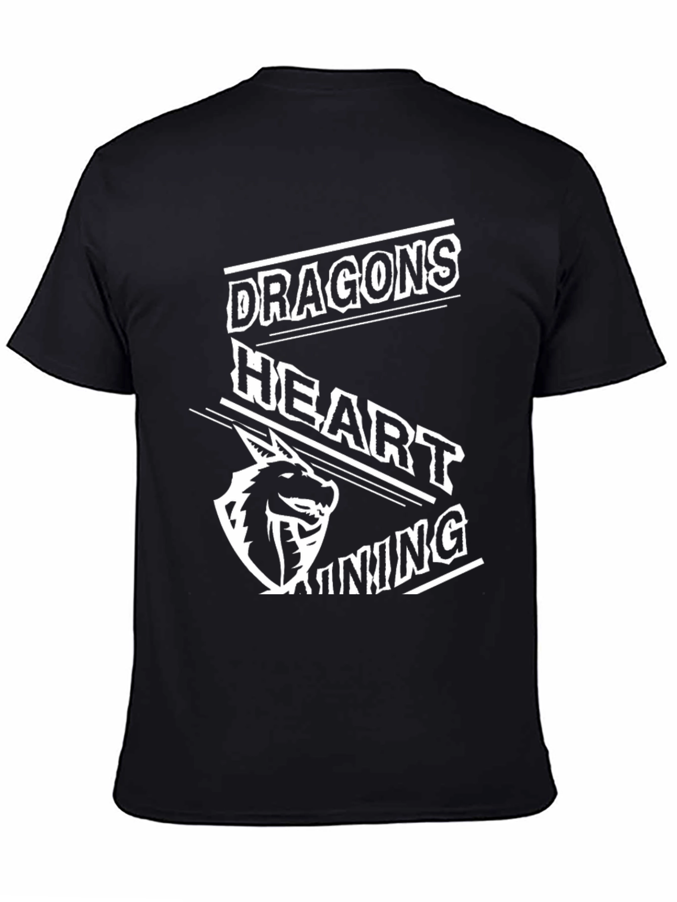 Dragons Heart Gaming Black T-Shirt