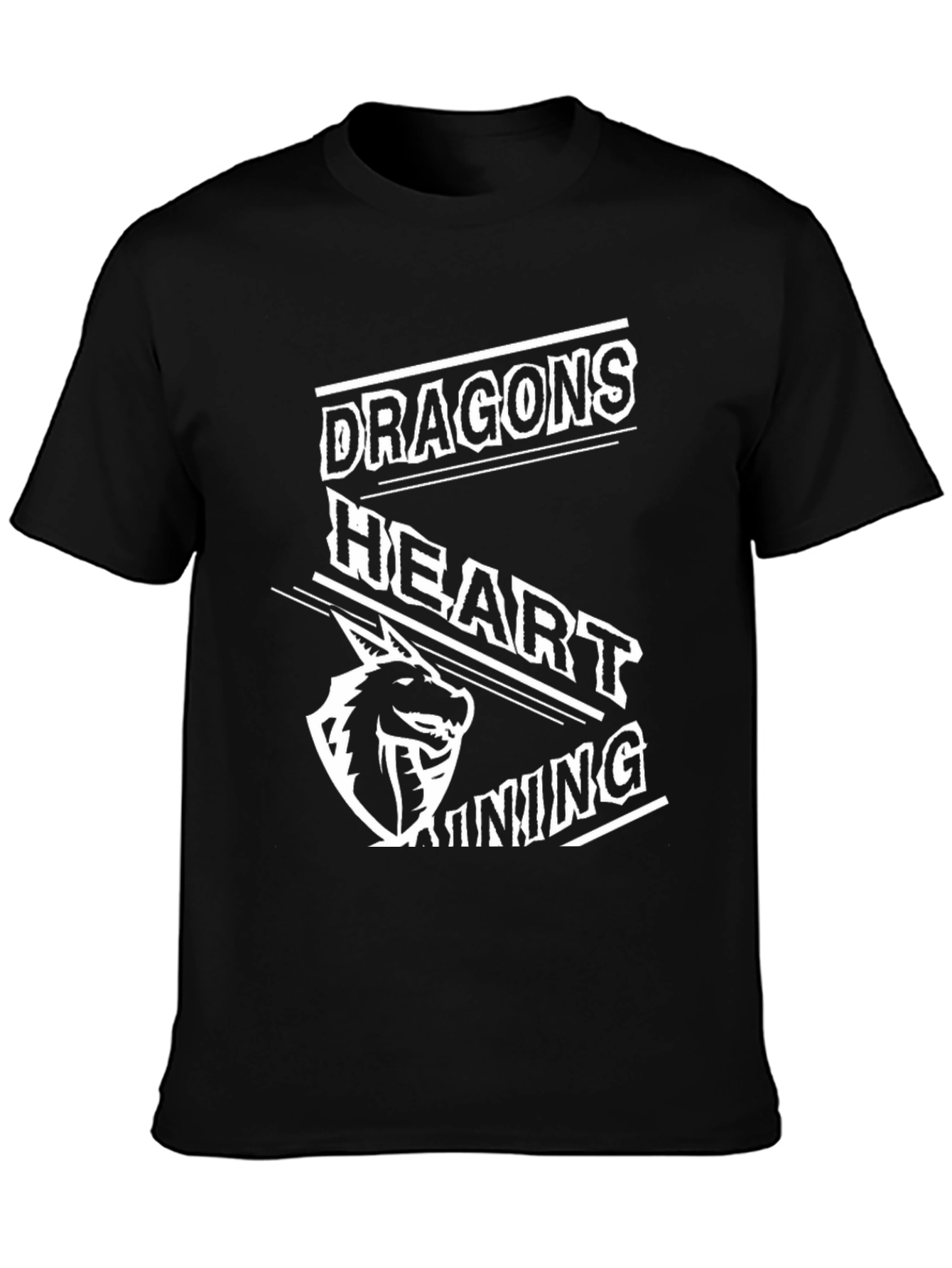 Dragons Heart Gaming Black T-Shirt