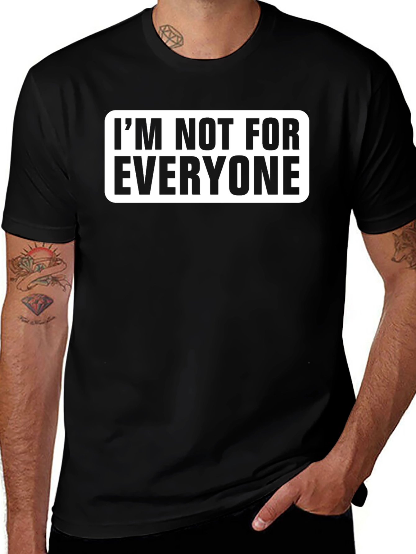 Im Not For Everyone Graphic Tee - Black