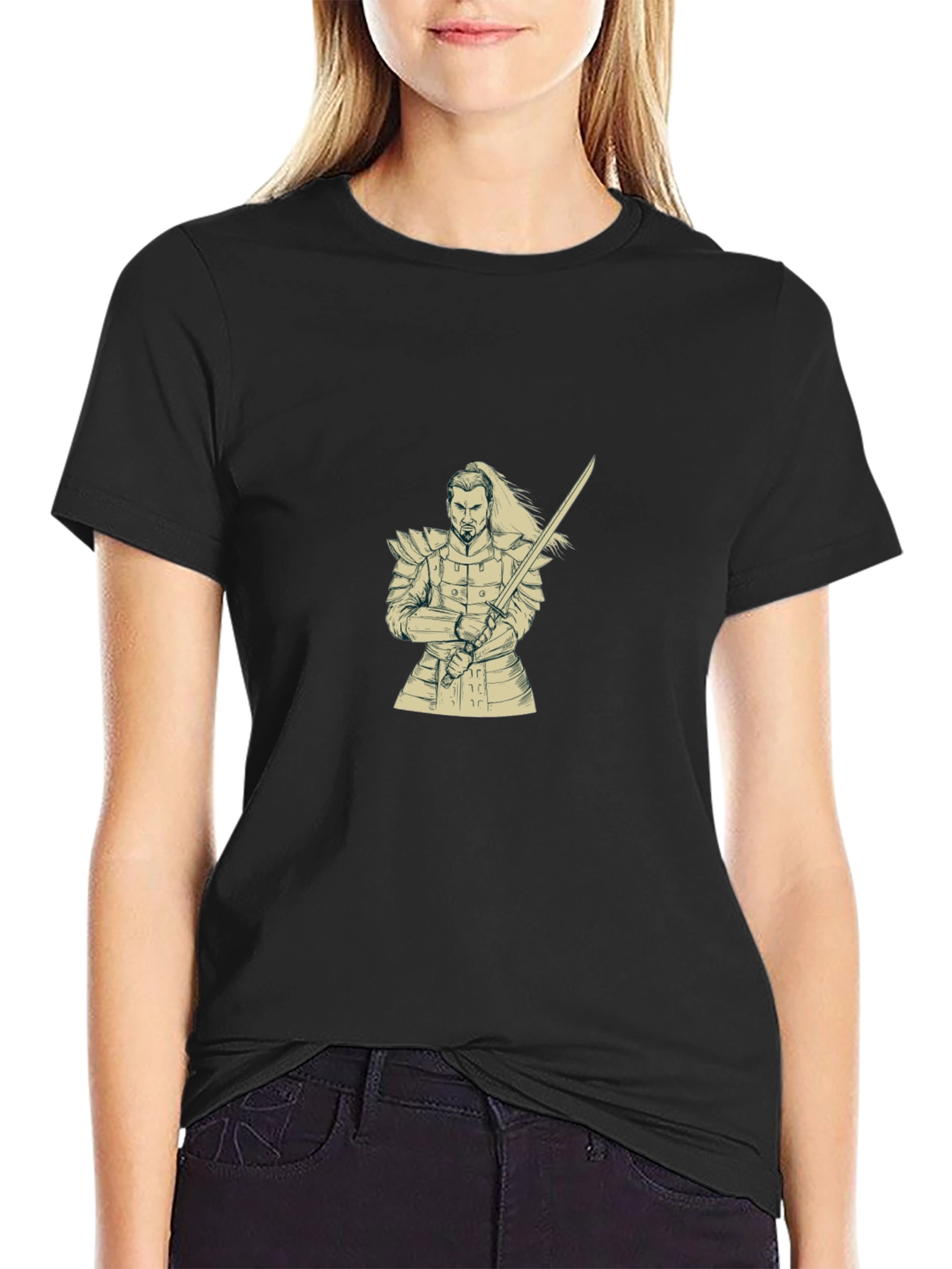 Samurai Graphic Black T-Shirt