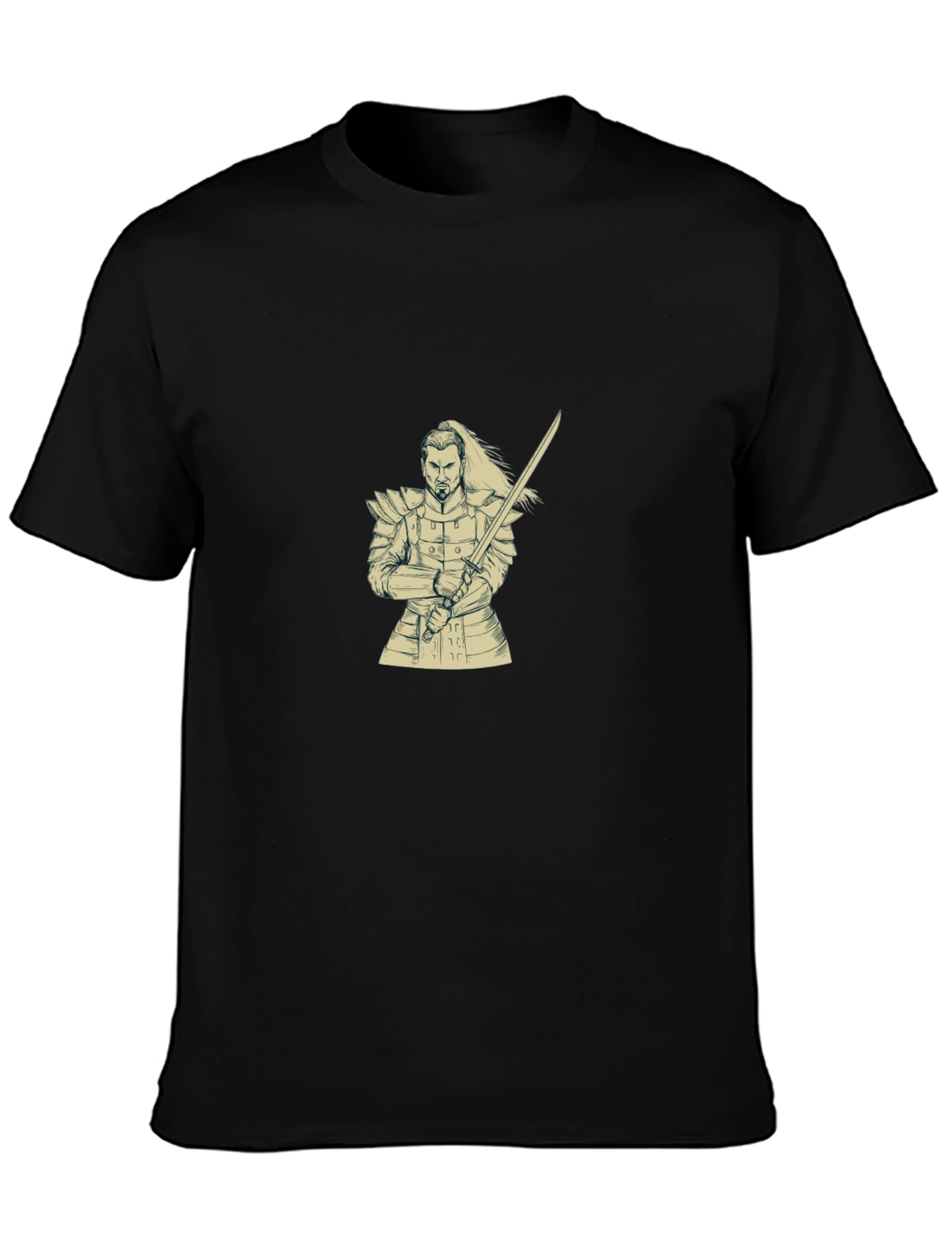 Samurai Graphic Black T-Shirt