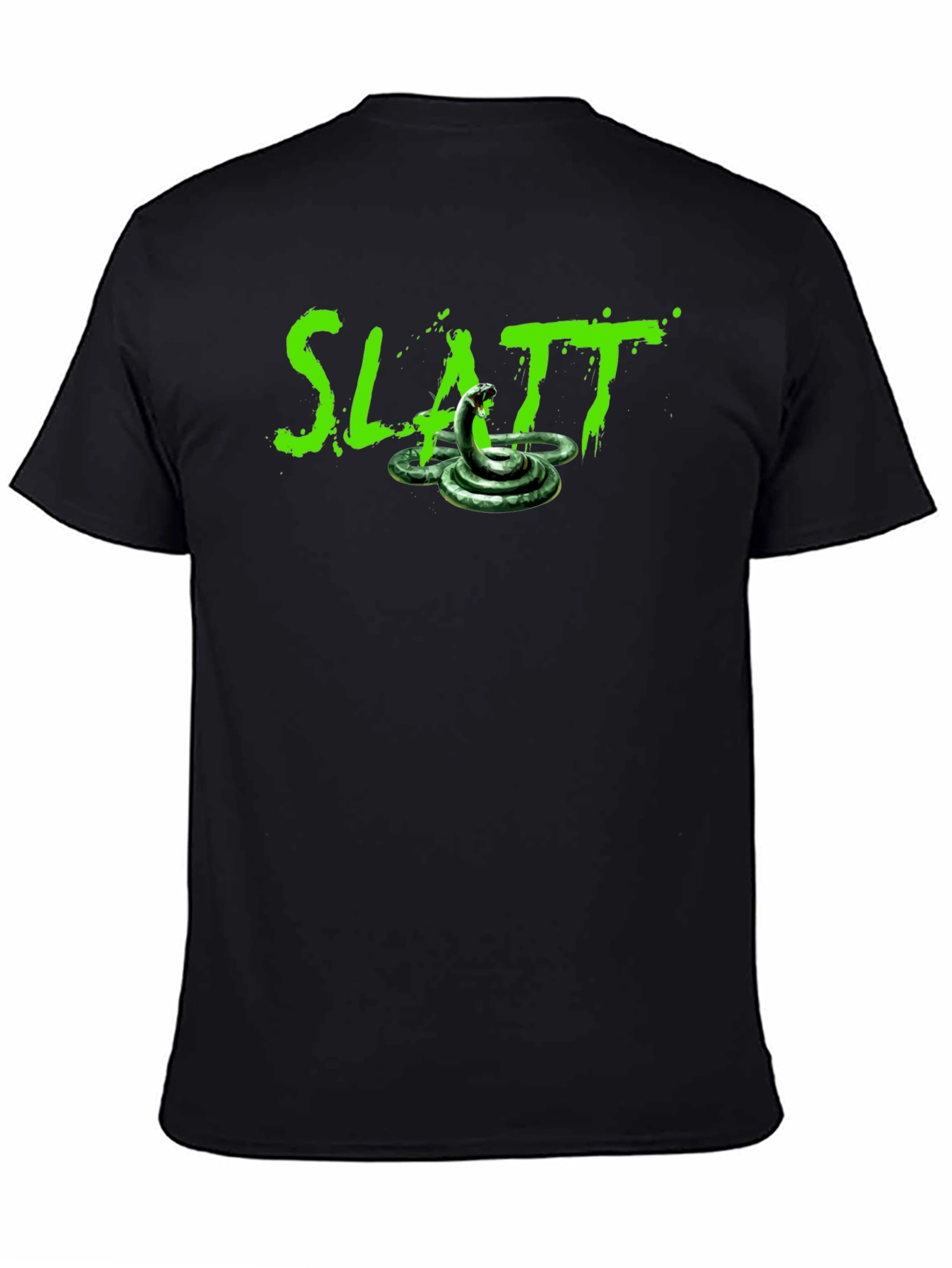 Slatt Snake Graphic Tee - Mens Black T-Shirt