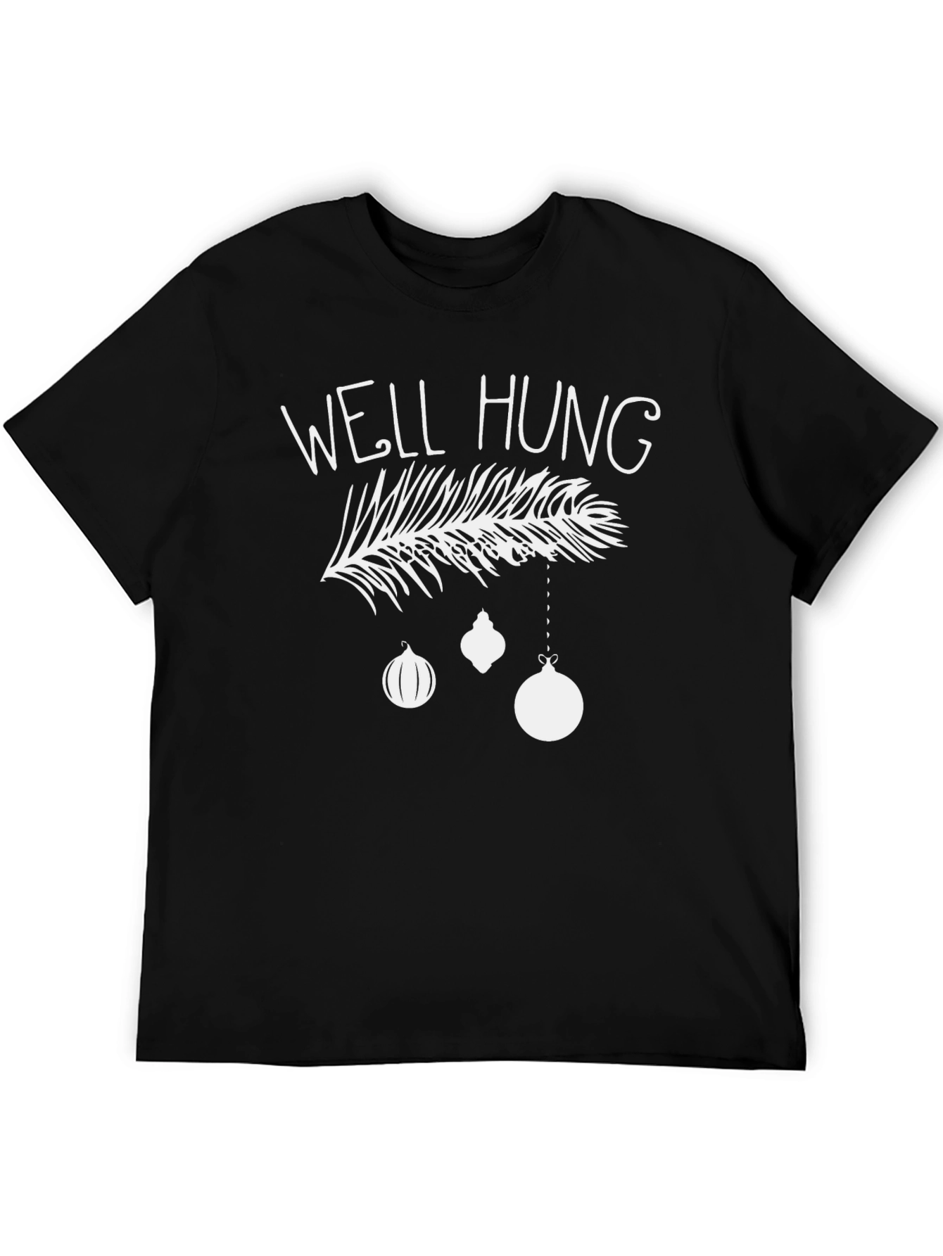 Well Hung Christmas T-Shirt Funny Holiday Tee