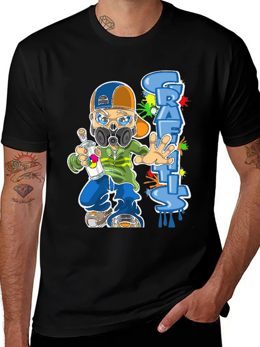 Graffiti Artist Graphic T-Shirt - Unique Design