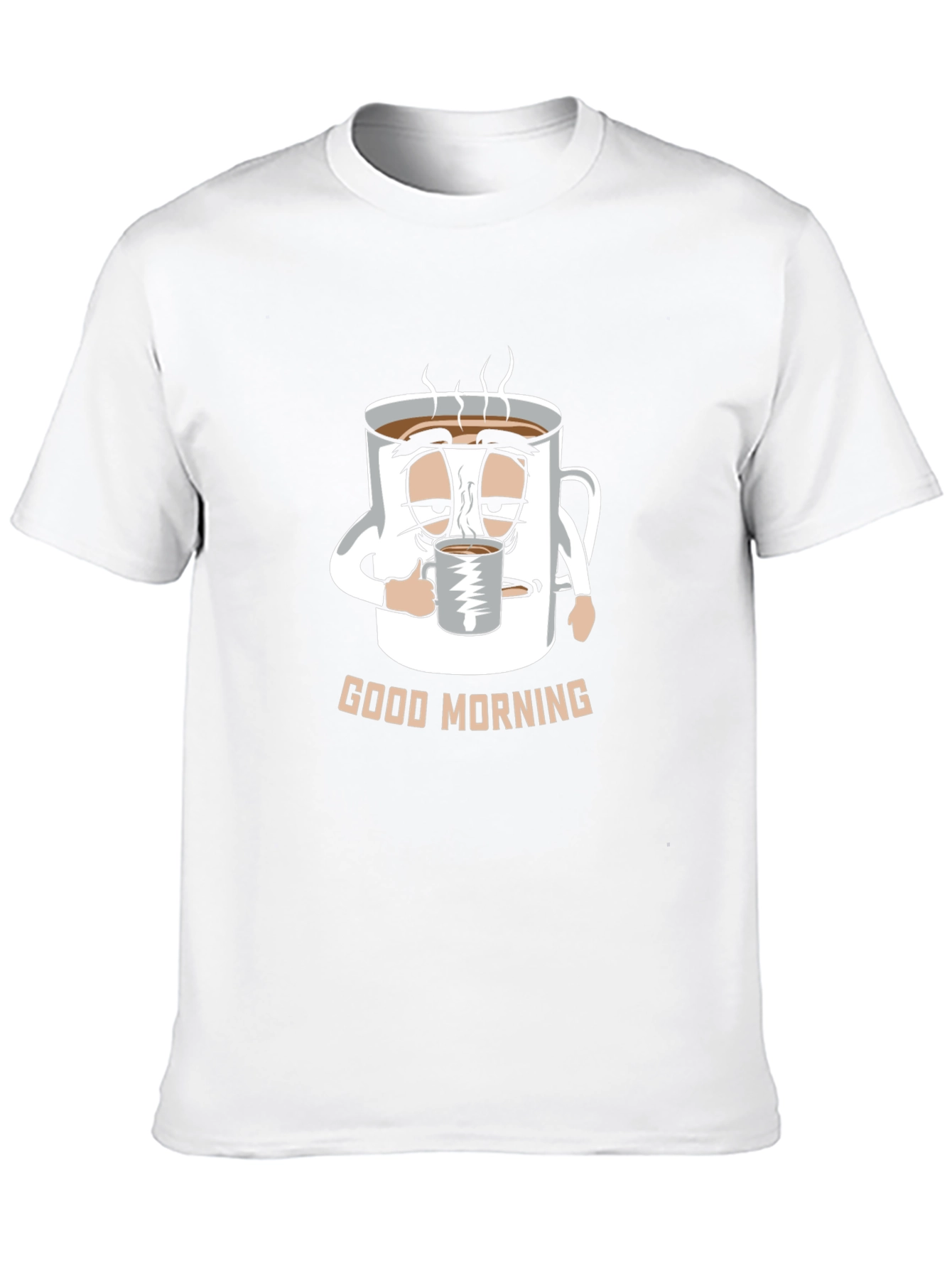 Funny Good Morning Coffee Mug Cartoon T-Shirt