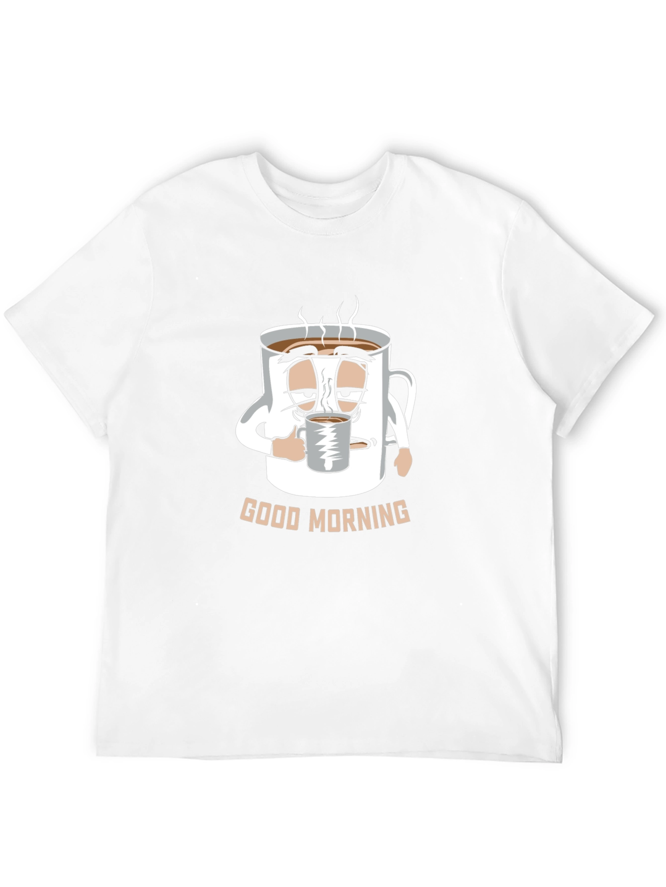 Funny Good Morning Coffee Mug Cartoon T-Shirt
