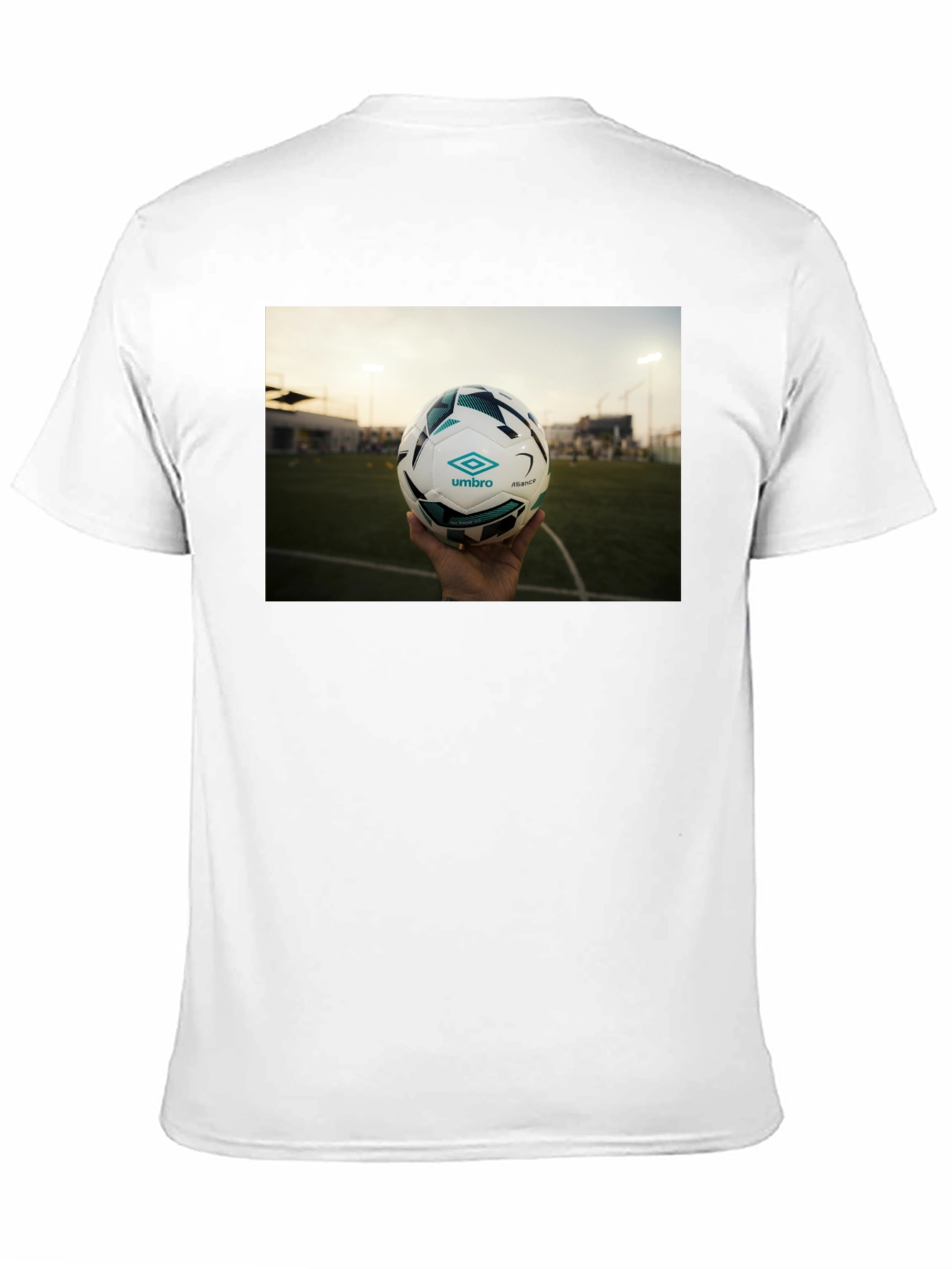 Black T-Shirt with Soccer Ball Graphic