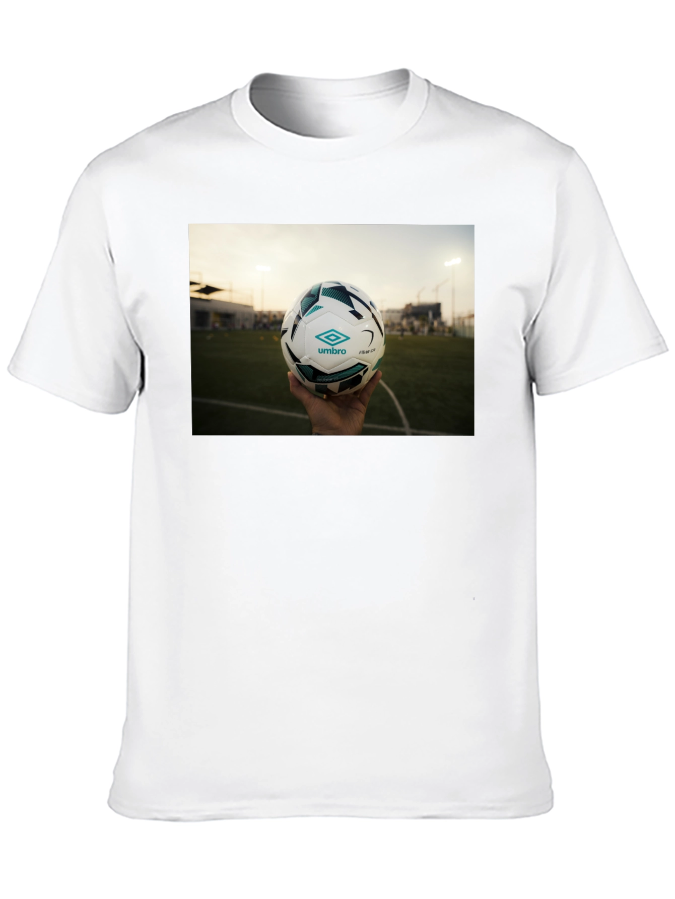 Black T-Shirt with Soccer Ball Graphic