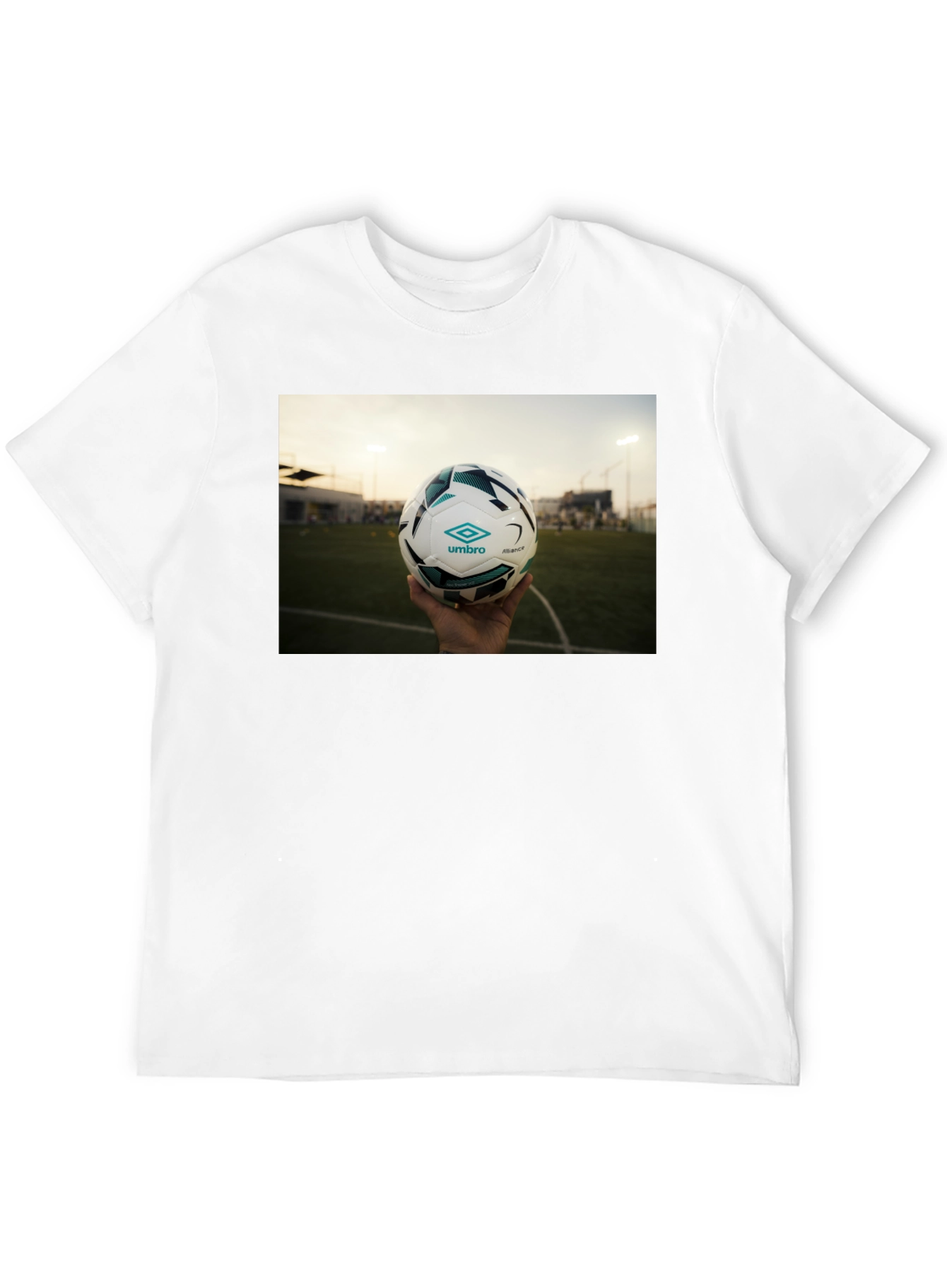 Black T-Shirt with Soccer Ball Graphic