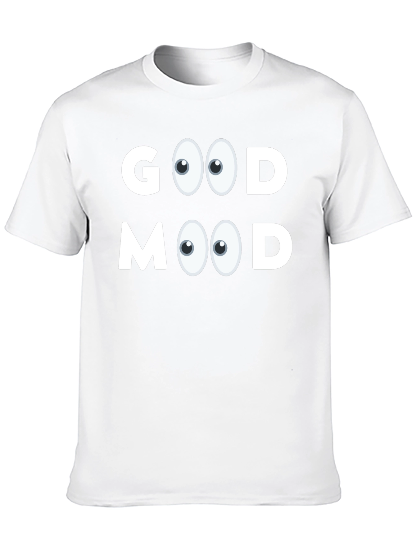 Good Mood Graphic Tee - Black Cotton Blend