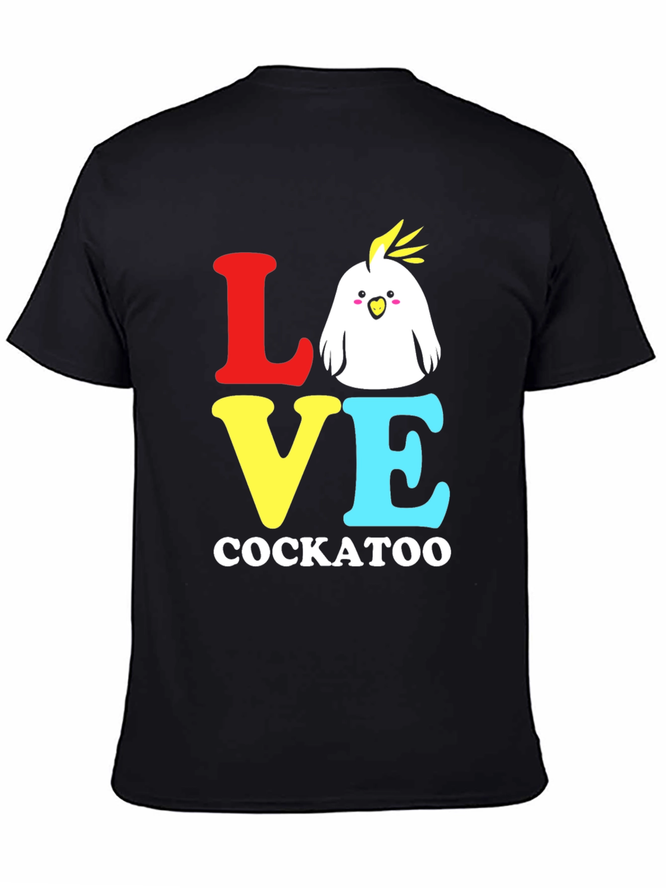 Love Cockatoo Graphic Tee - Black T-Shirt