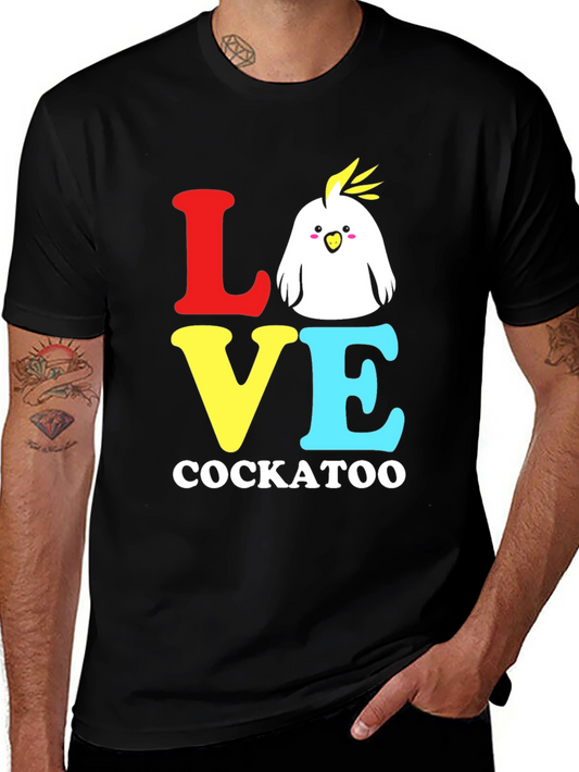 Love Cockatoo Graphic Tee - Black T-Shirt