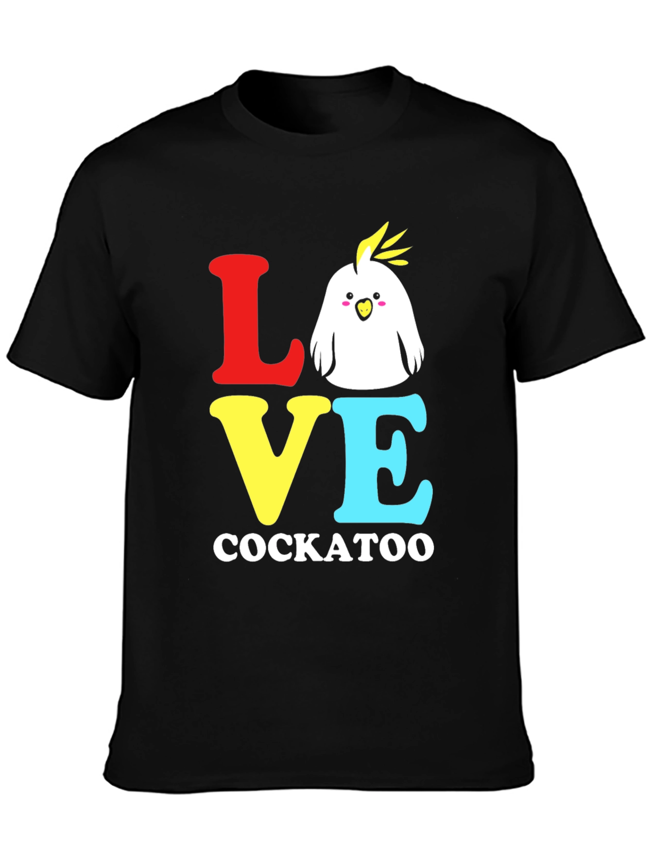 Love Cockatoo Graphic Tee - Black T-Shirt