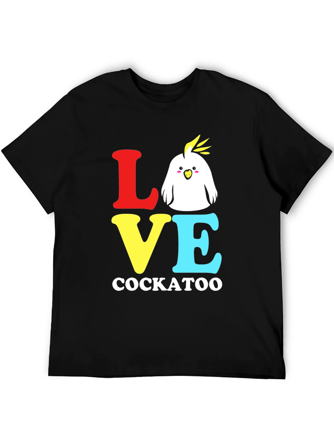 Love Cockatoo Graphic Tee - Black T-Shirt