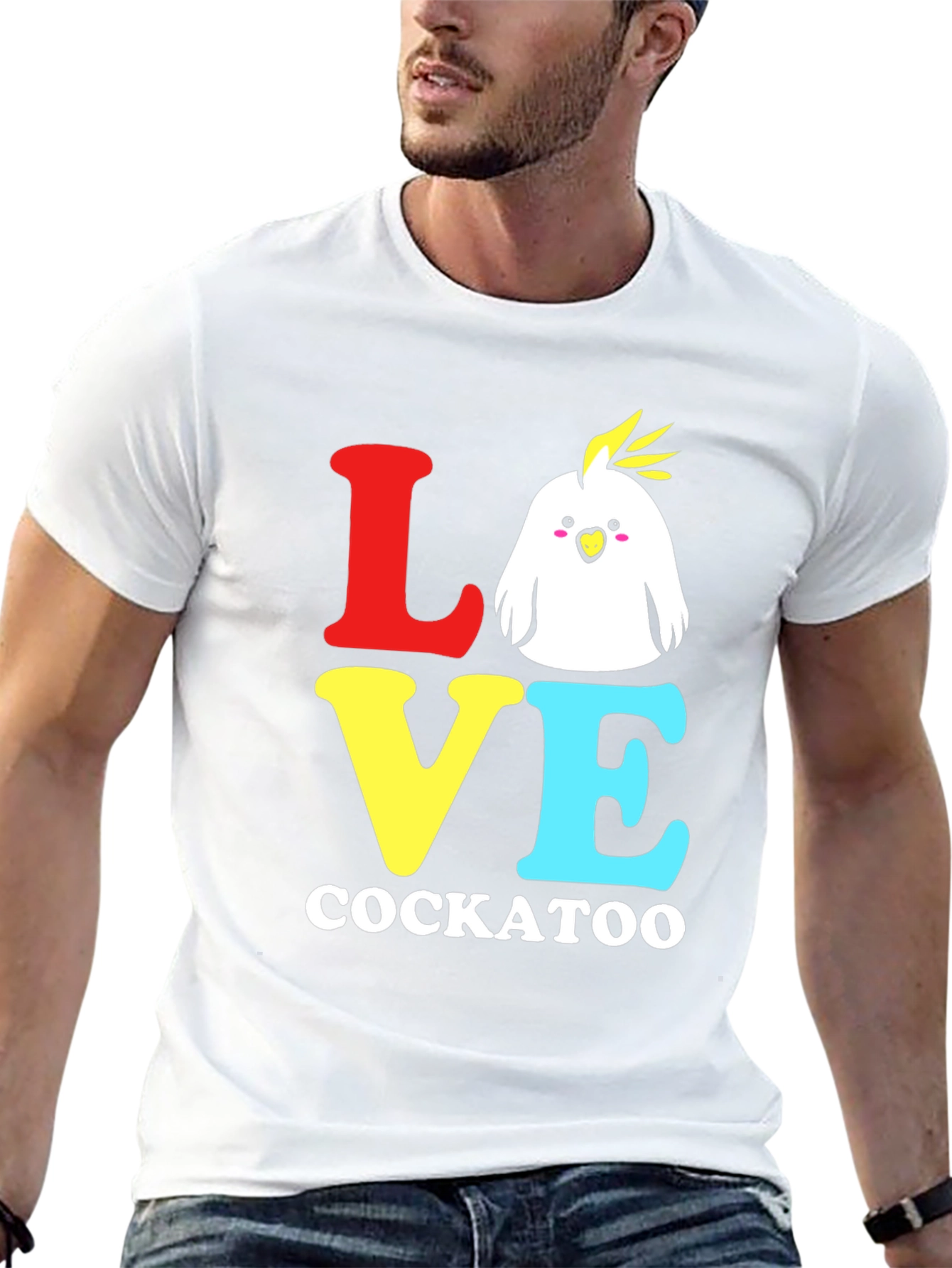 Love Cockatoo Graphic Tee - Black T-Shirt