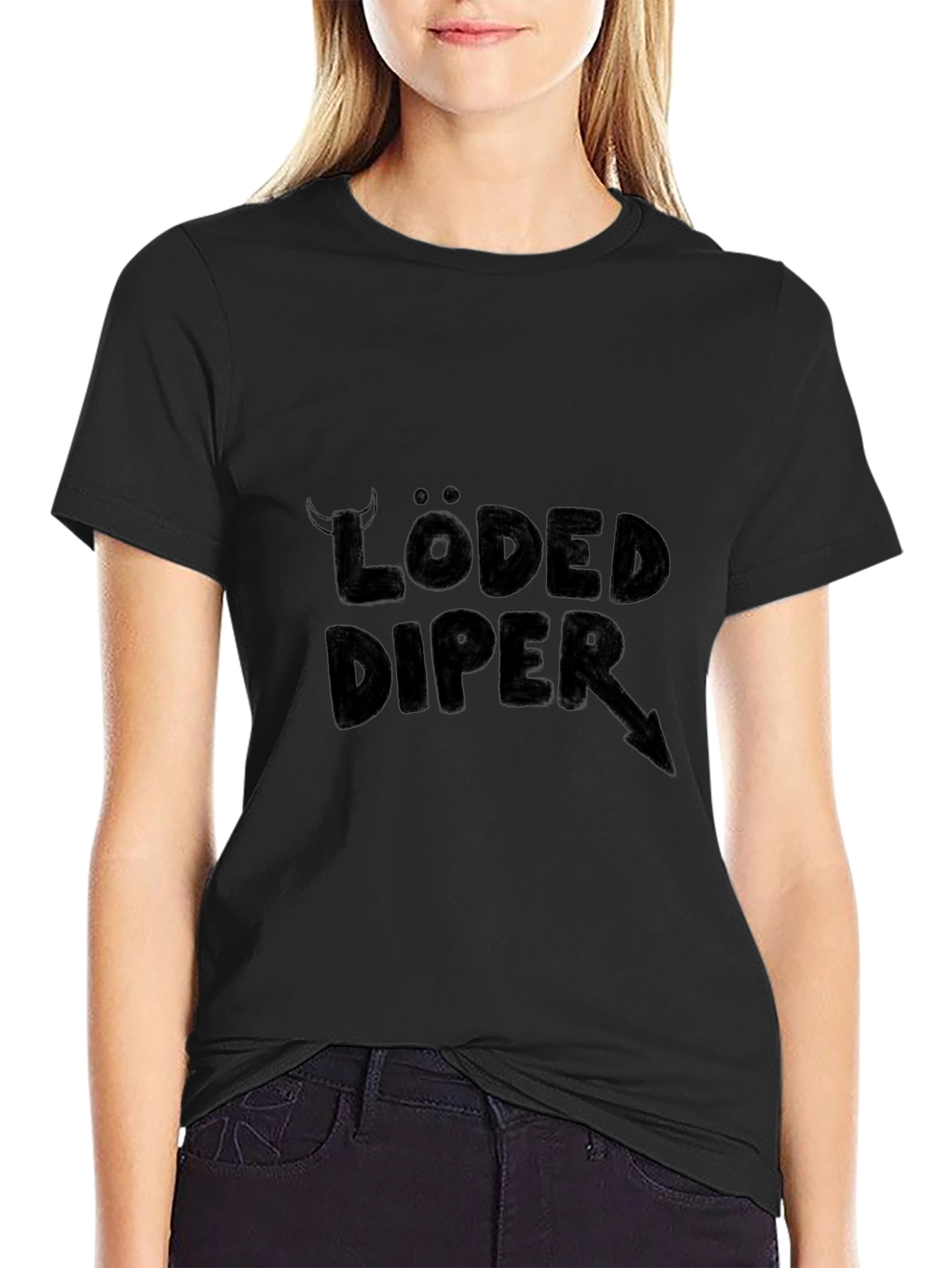 Loded Diper Black T-Shirt