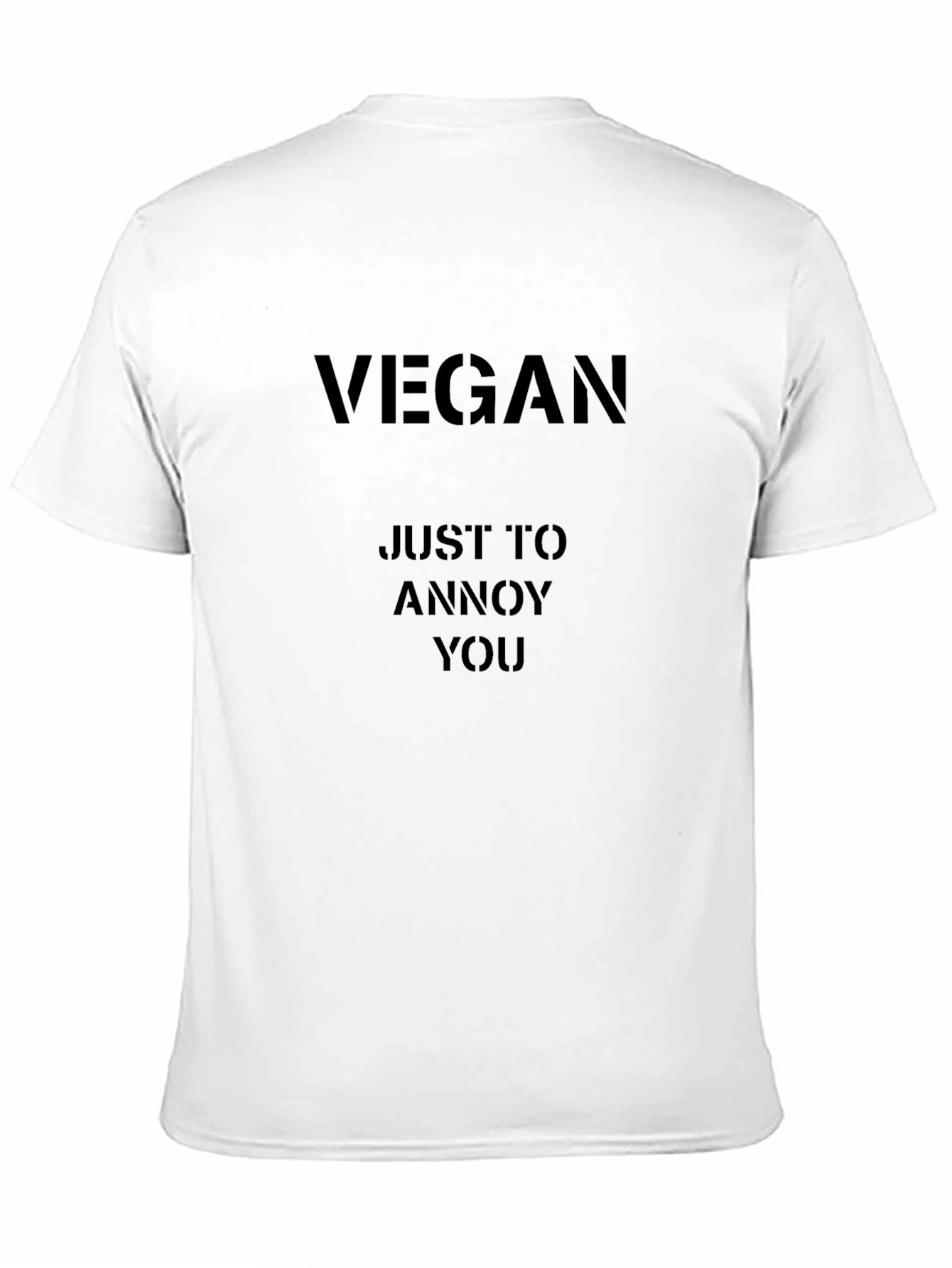 Vegan Annoy You T-Shirt - Black Short Sleeve