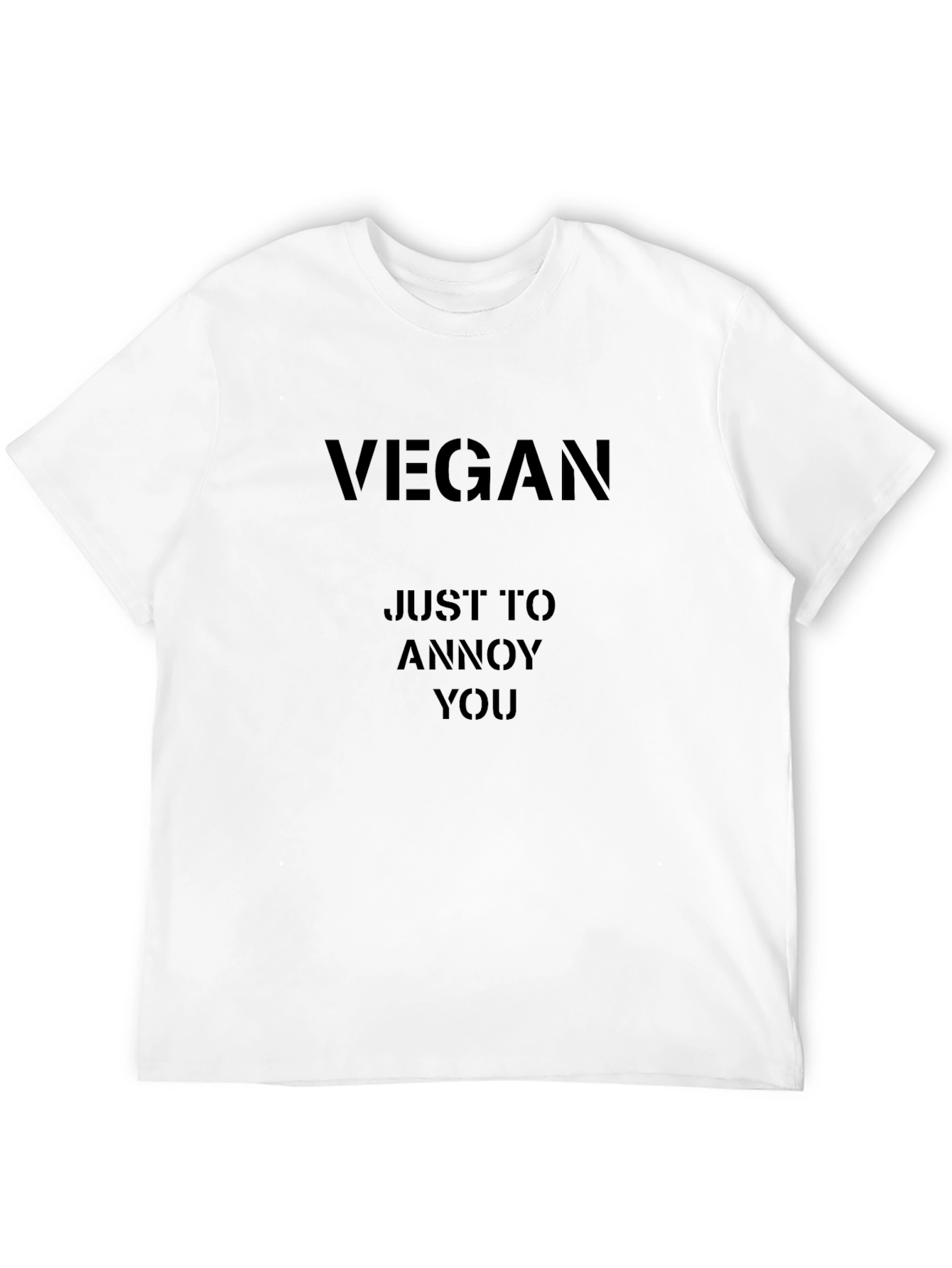 Vegan Annoy You T-Shirt - Black Short Sleeve