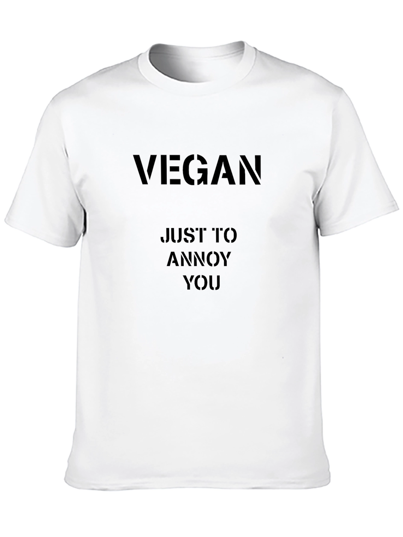 Vegan Annoy You T-Shirt - Black Short Sleeve