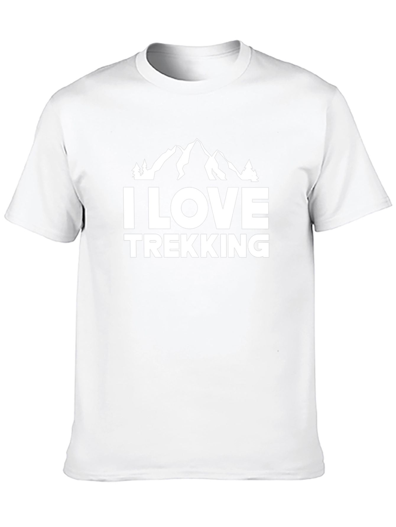 I Love Trekking Mountain T-Shirt