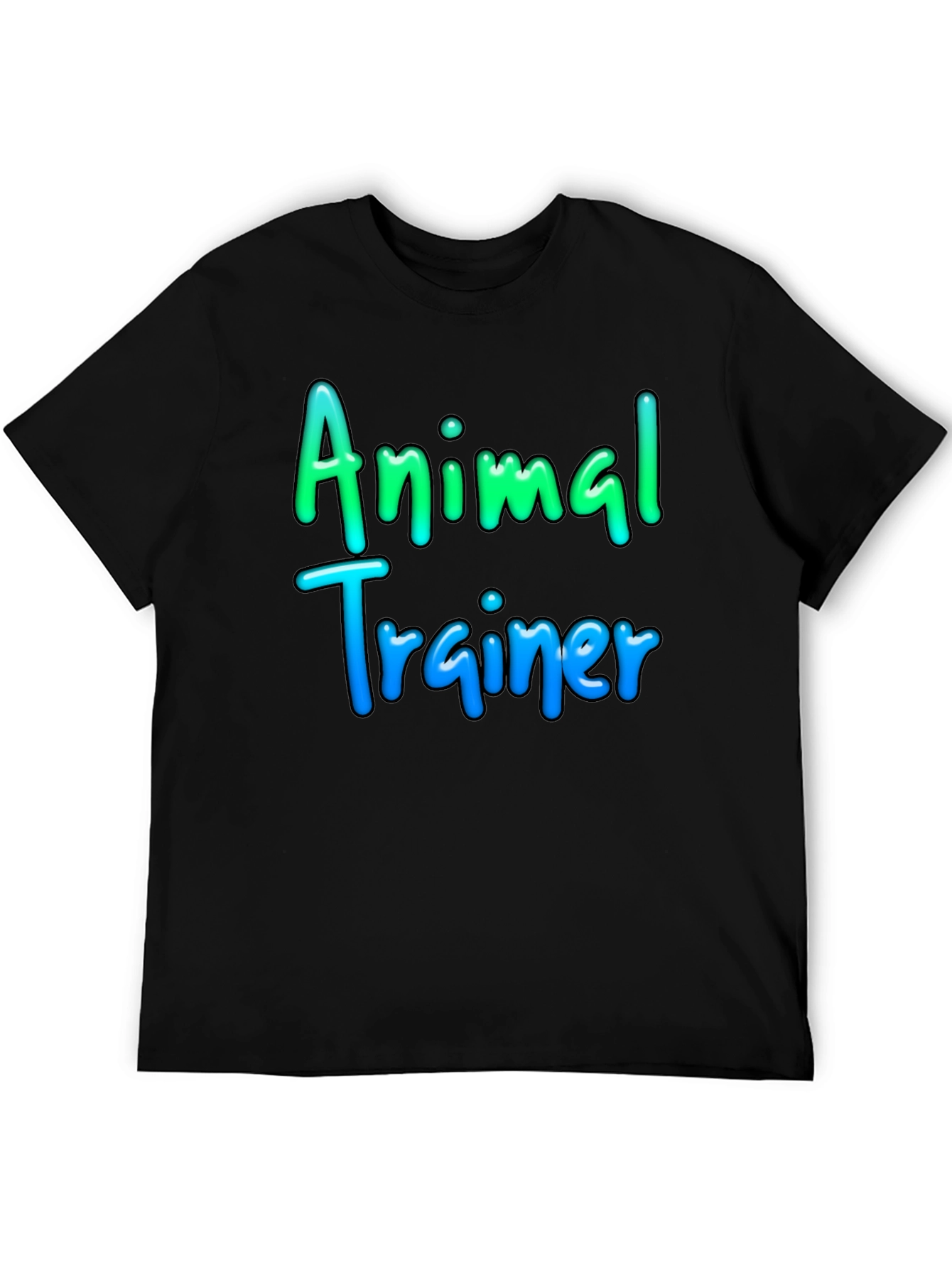 Animal Trainer T-Shirt Black Cotton Tee