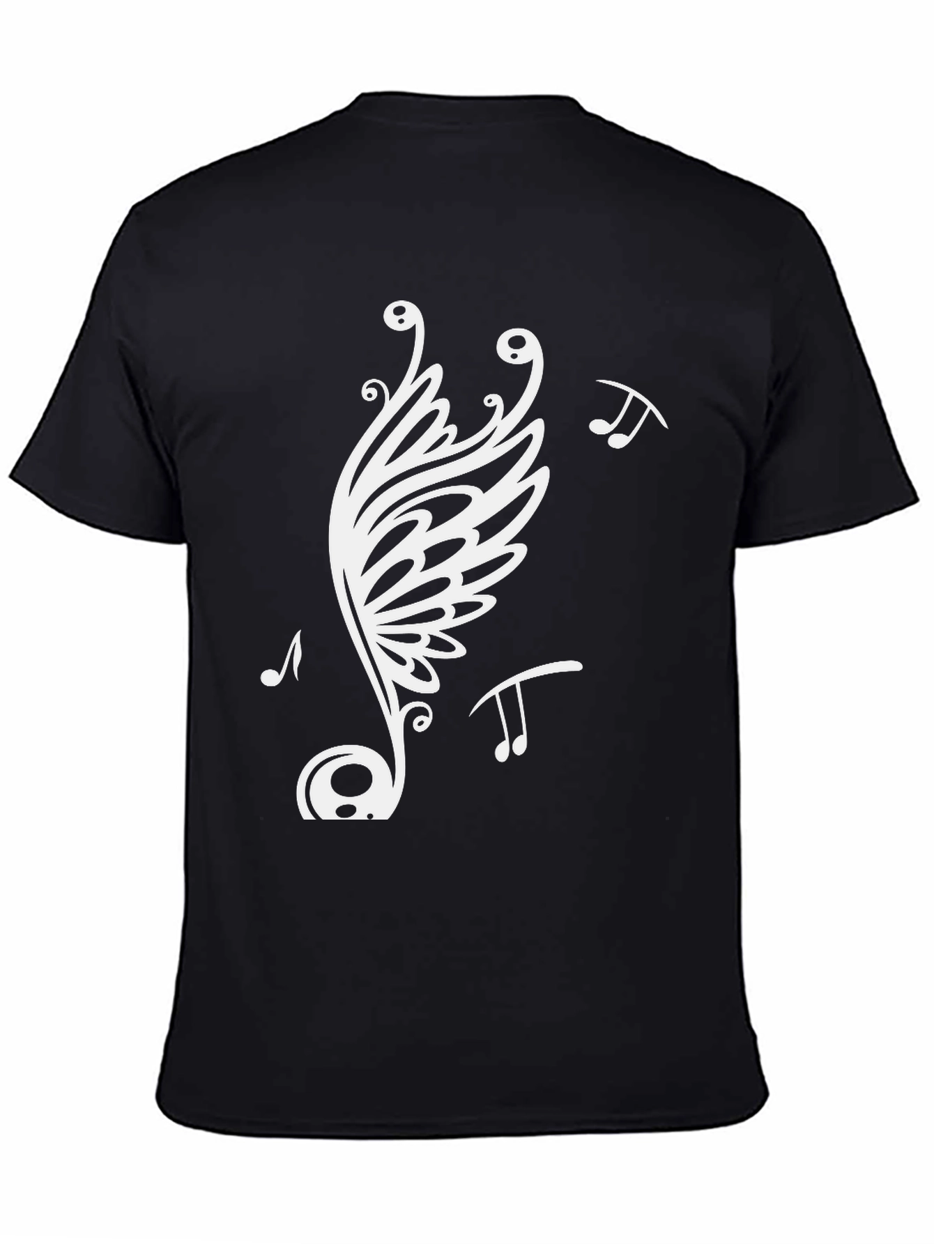 Music Note Butterfly Graphic Tee