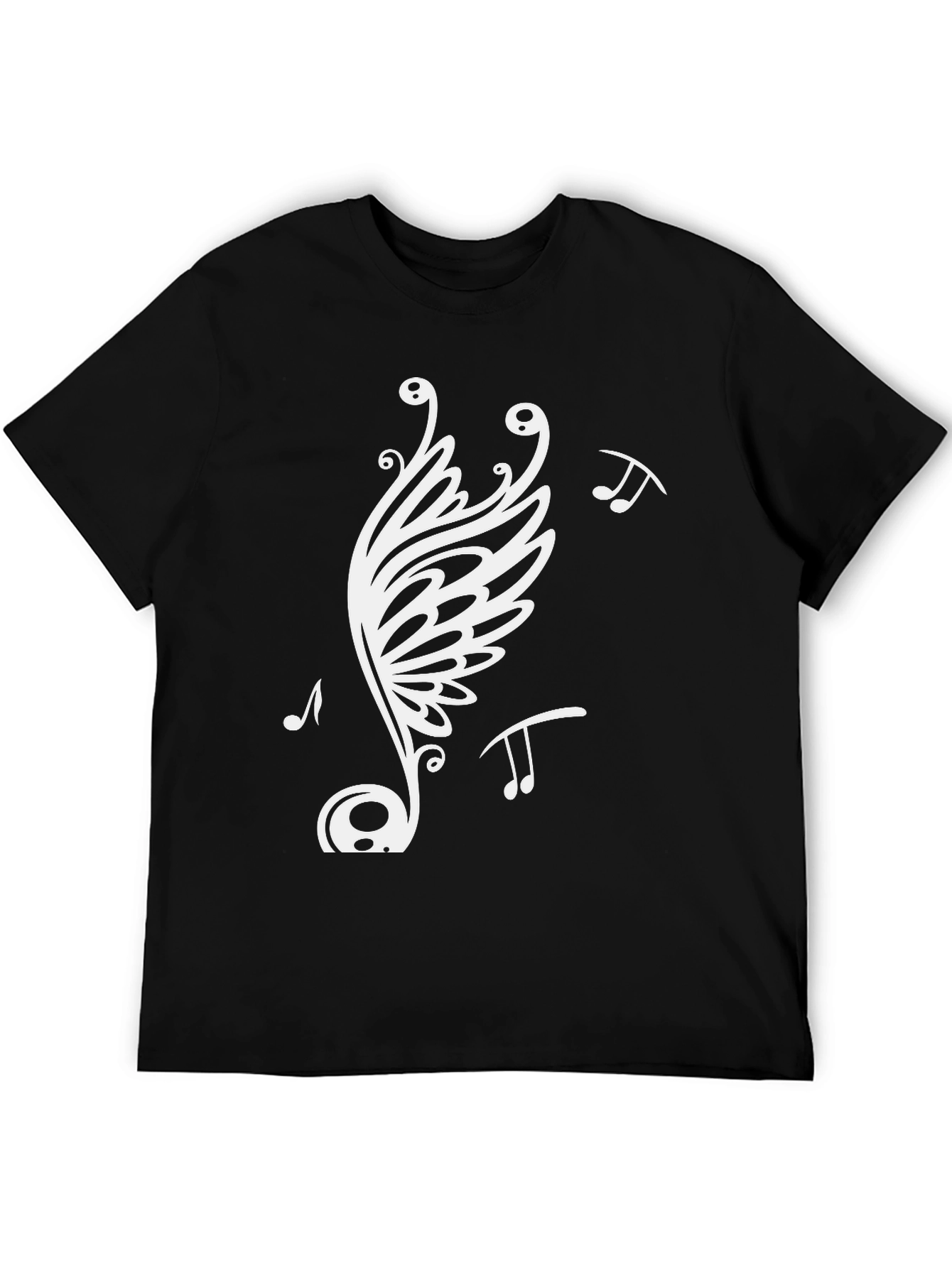 Music Note Butterfly Graphic Tee
