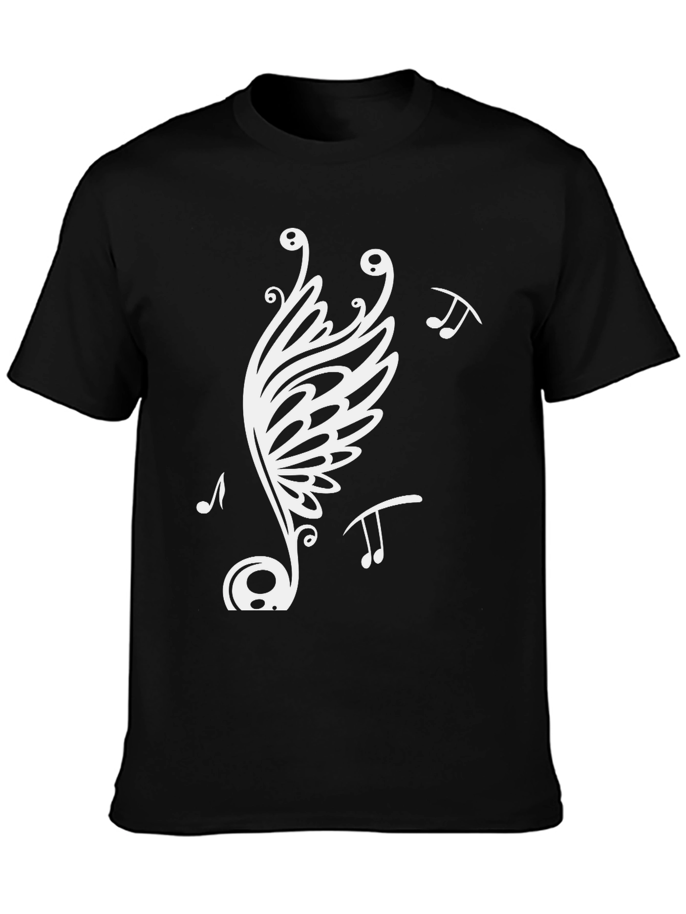 Music Note Butterfly Graphic Tee