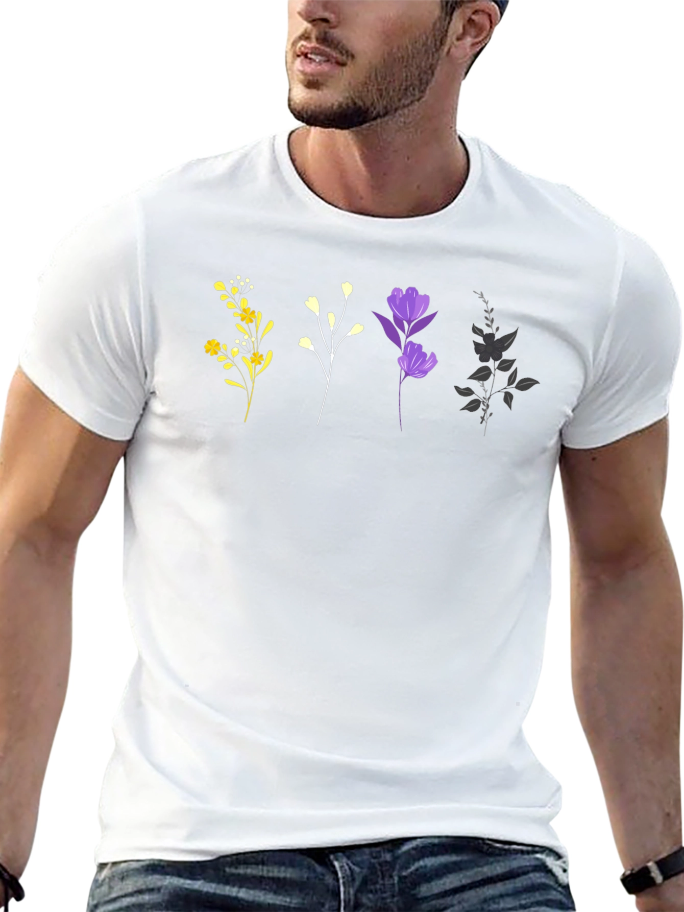 Floral Print T-Shirt - Stylish Everyday Wear