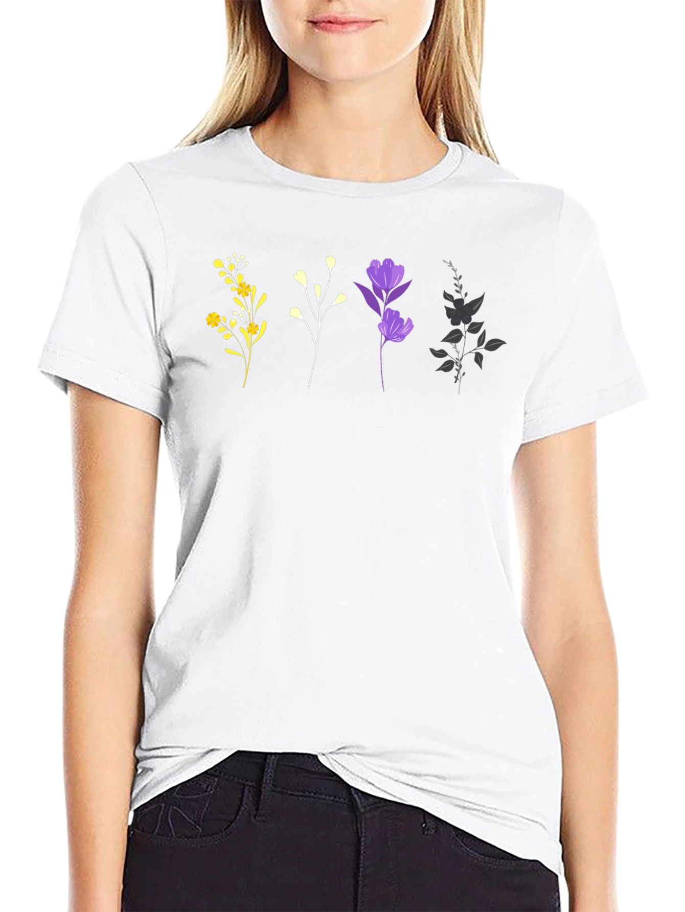 Floral Print T-Shirt - Stylish Everyday Wear