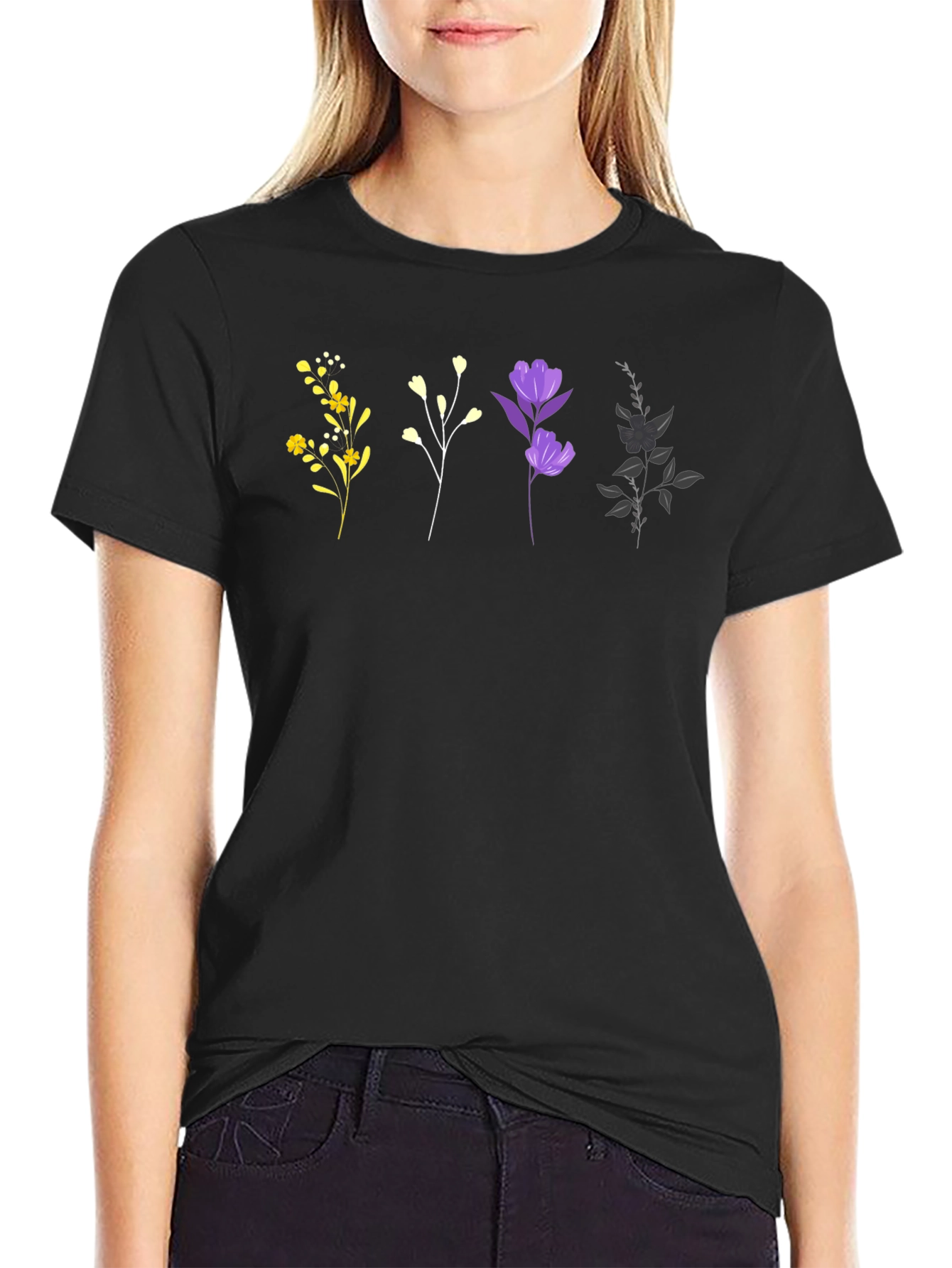 Floral Print T-Shirt - Stylish Everyday Wear
