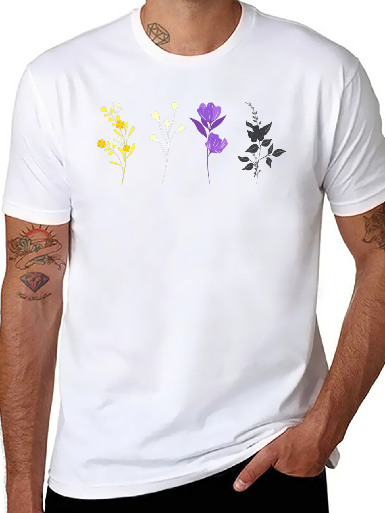 Floral Print T-Shirt - Stylish Everyday Wear