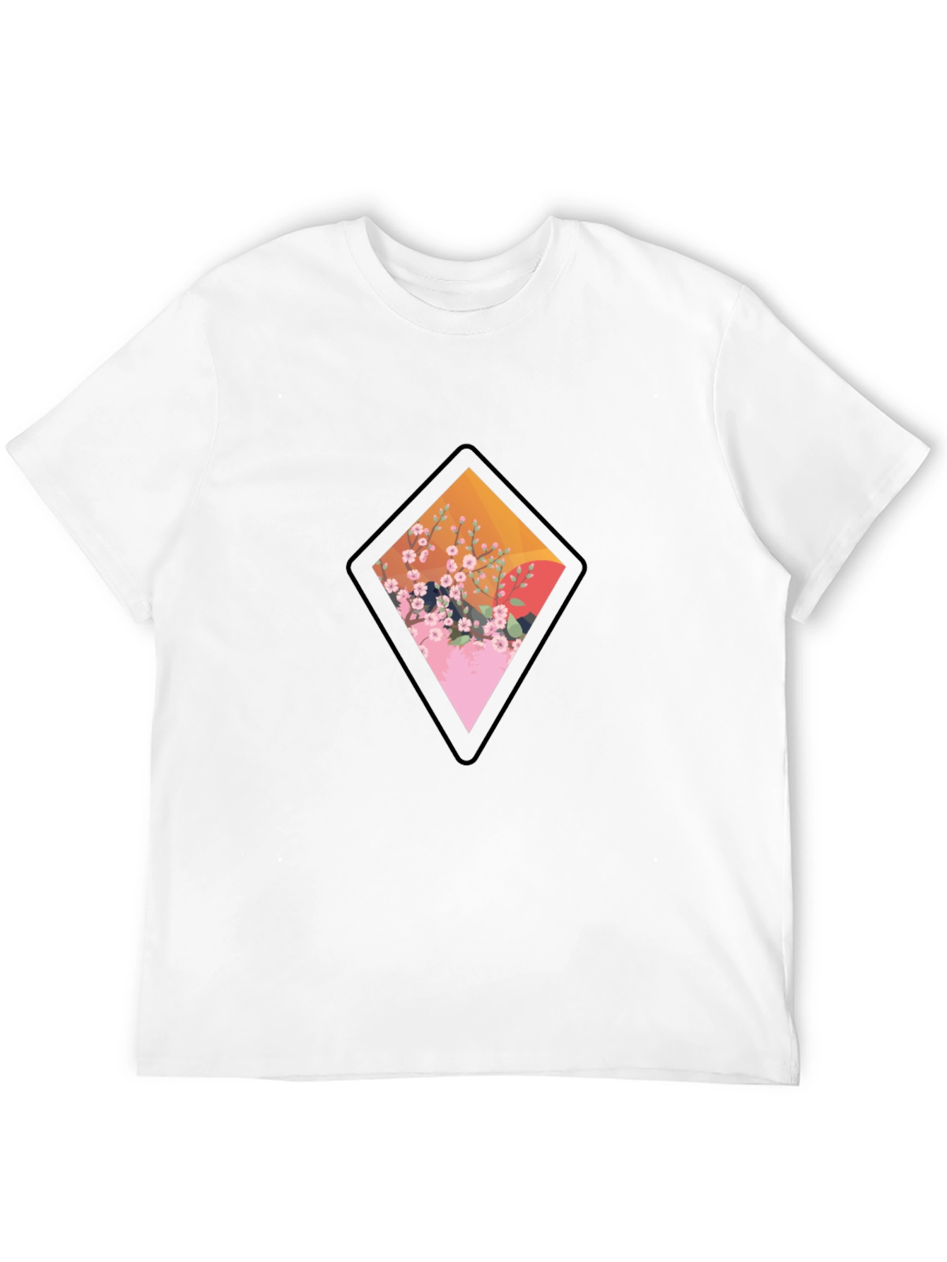 Diamond Floral Graphic Tee