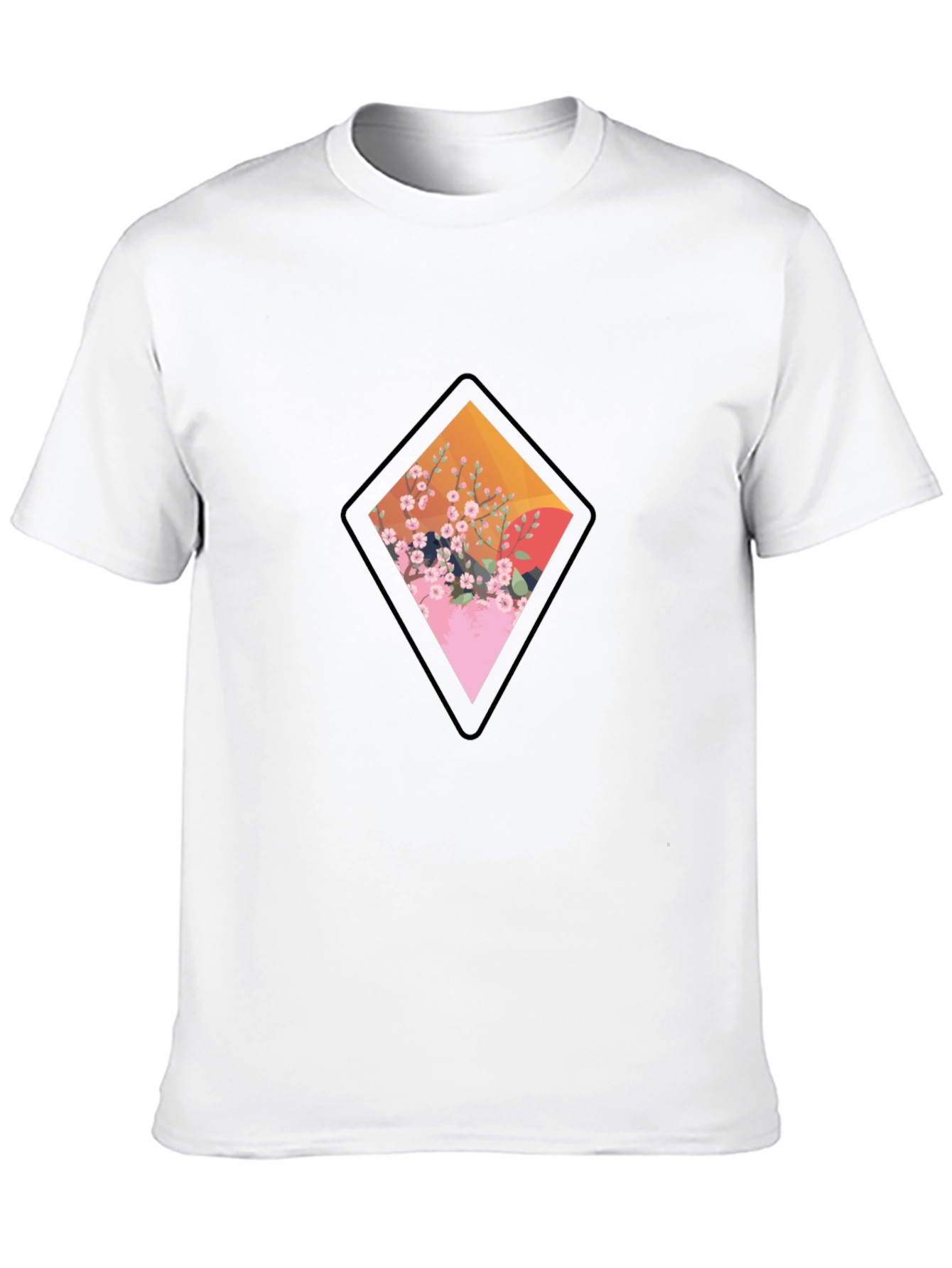 Diamond Floral Graphic Tee