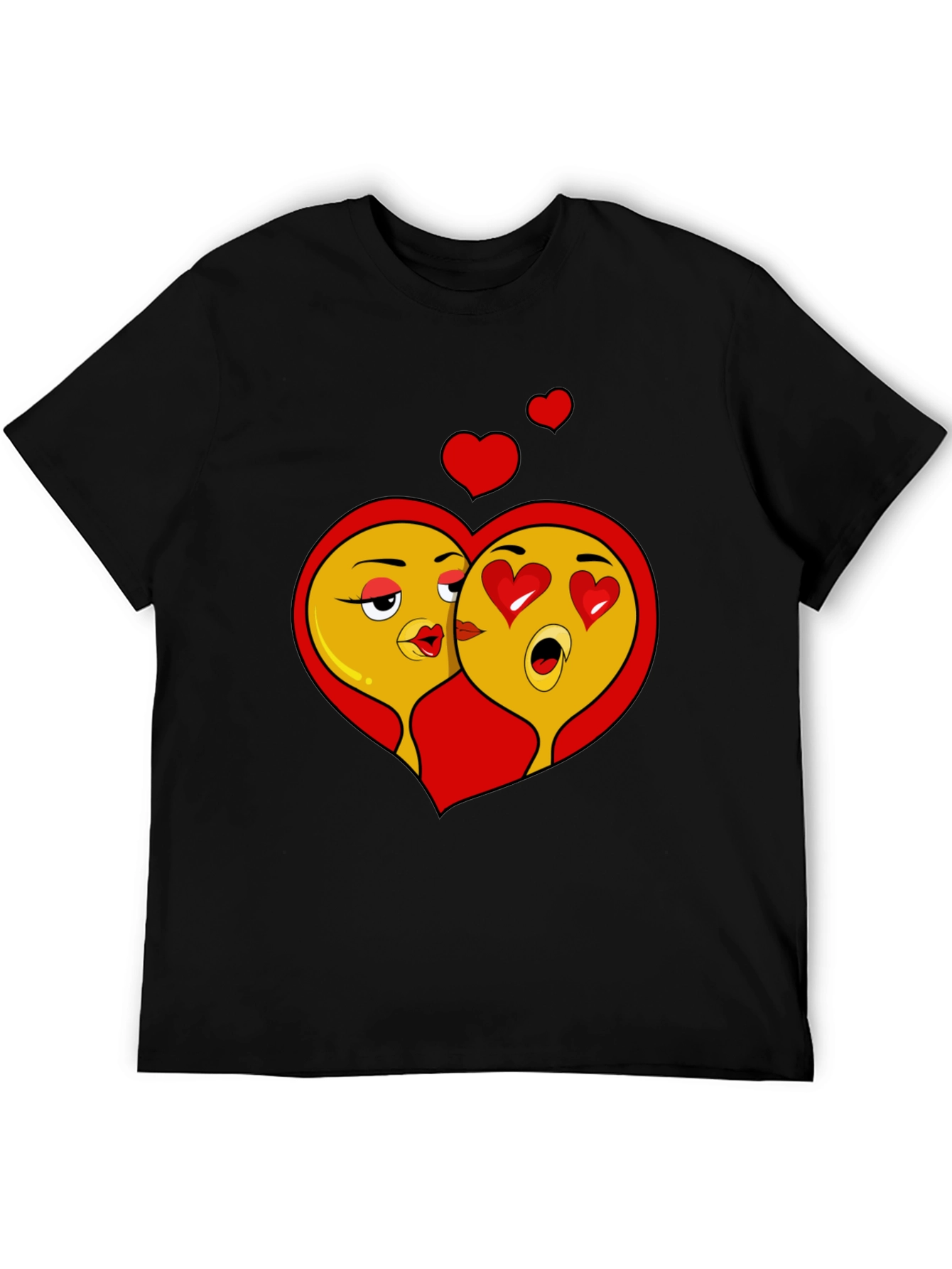 Emoji Love Black T-Shirt