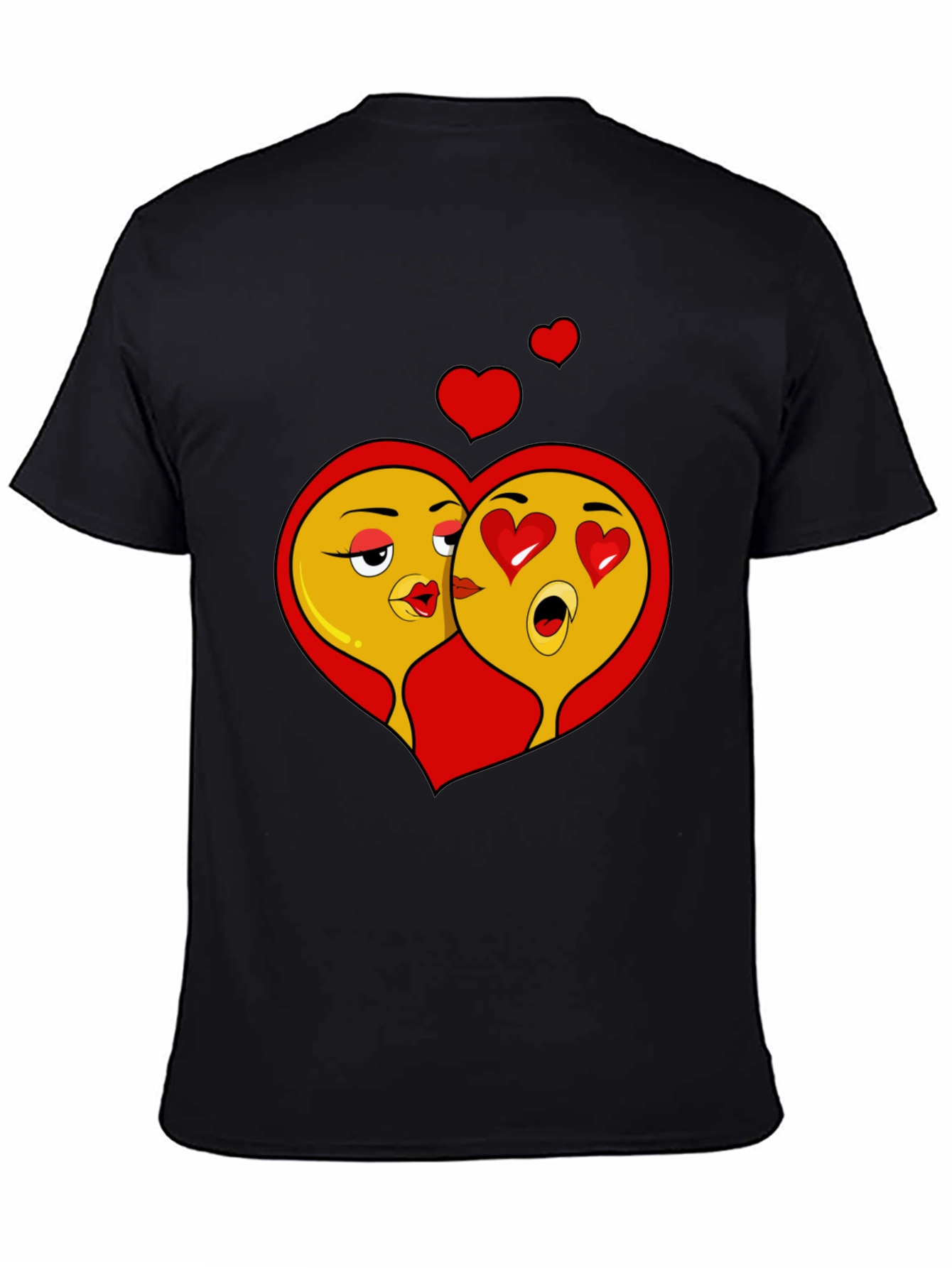 Emoji Love Black T-Shirt