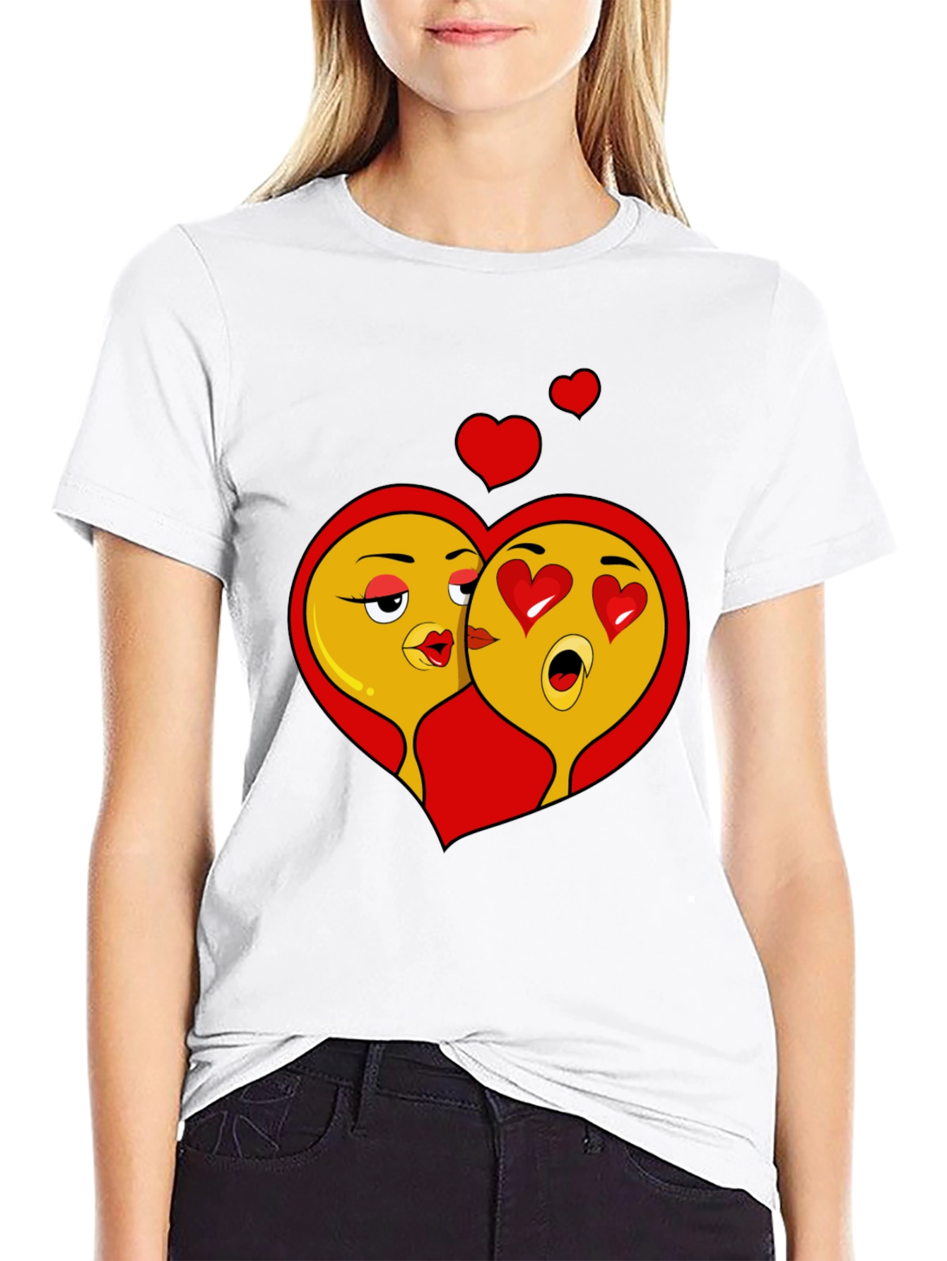 Emoji Love Black T-Shirt