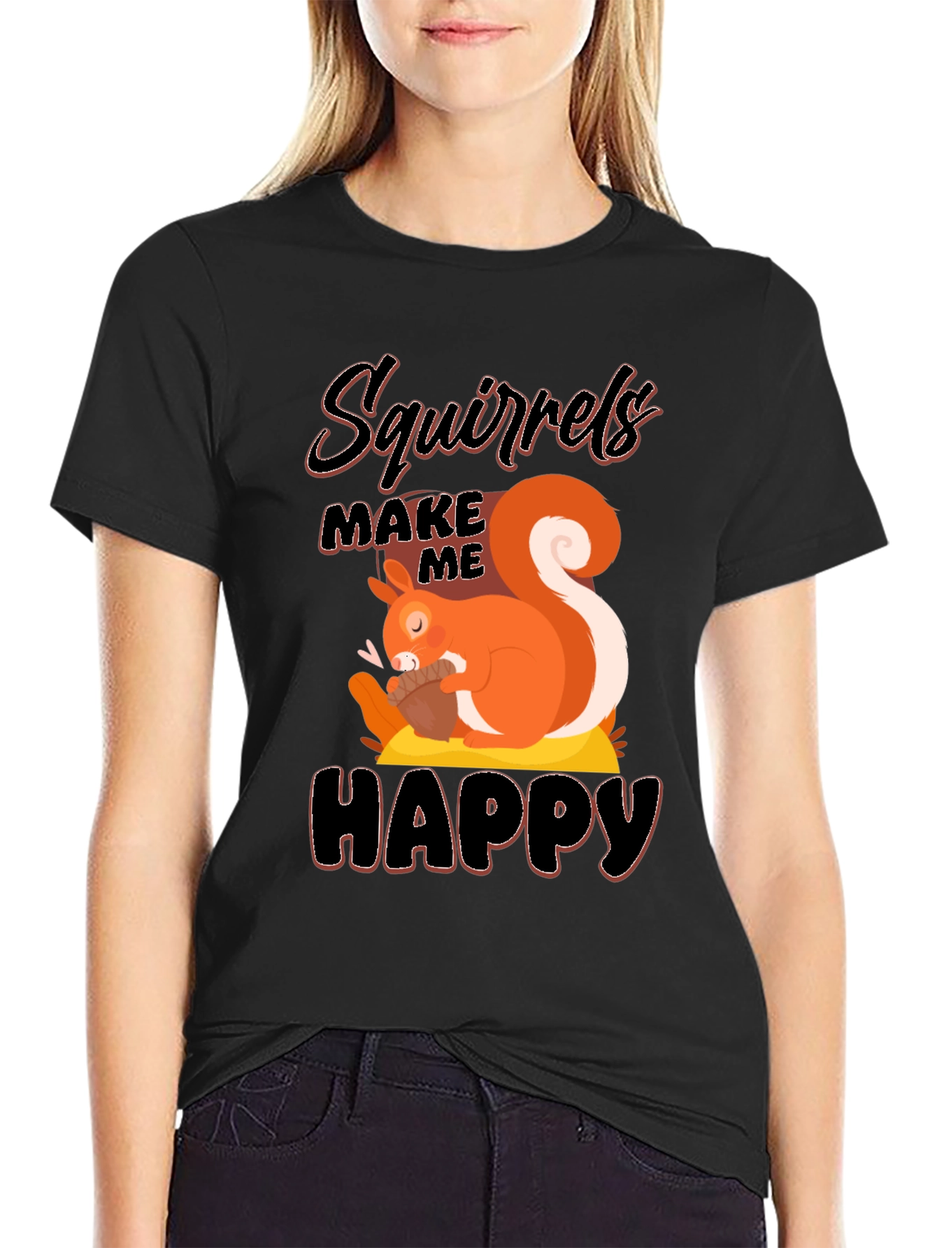 Squirrels Make Me Happy T-Shirt