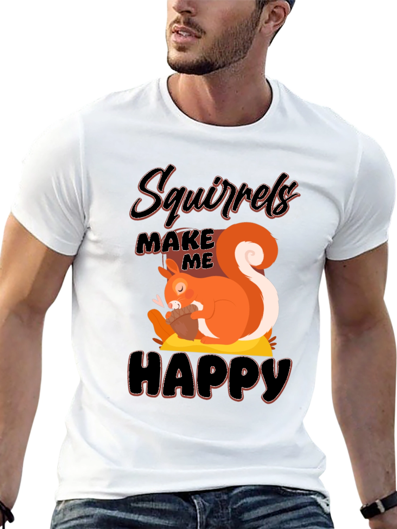 Squirrels Make Me Happy T-Shirt