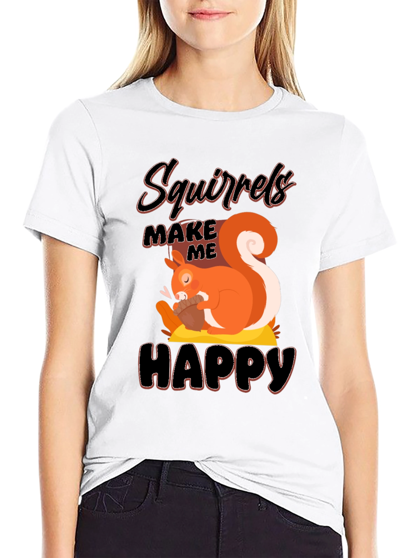 Squirrels Make Me Happy T-Shirt