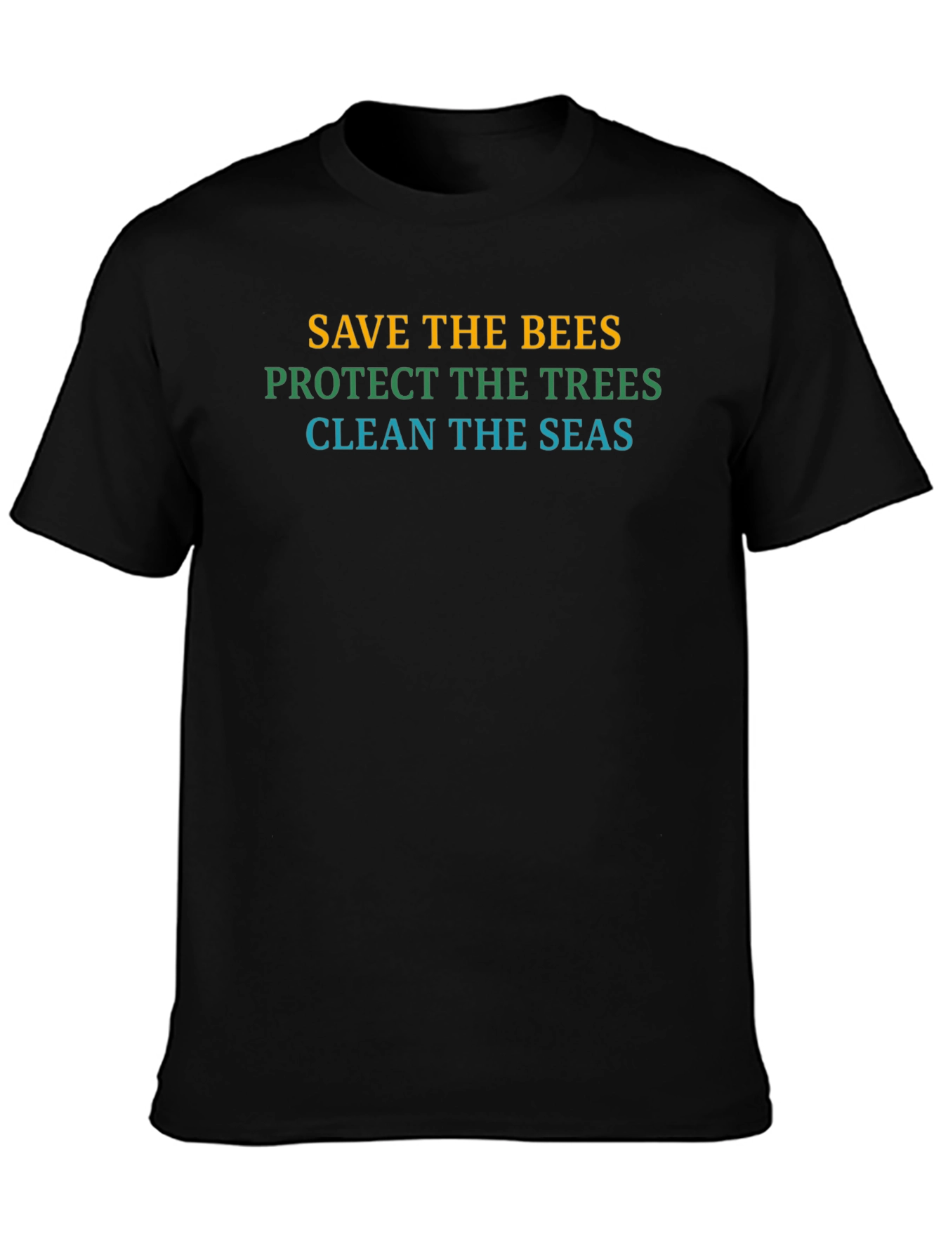 Eco-Friendly T-Shirt: Save Bees Trees Seas