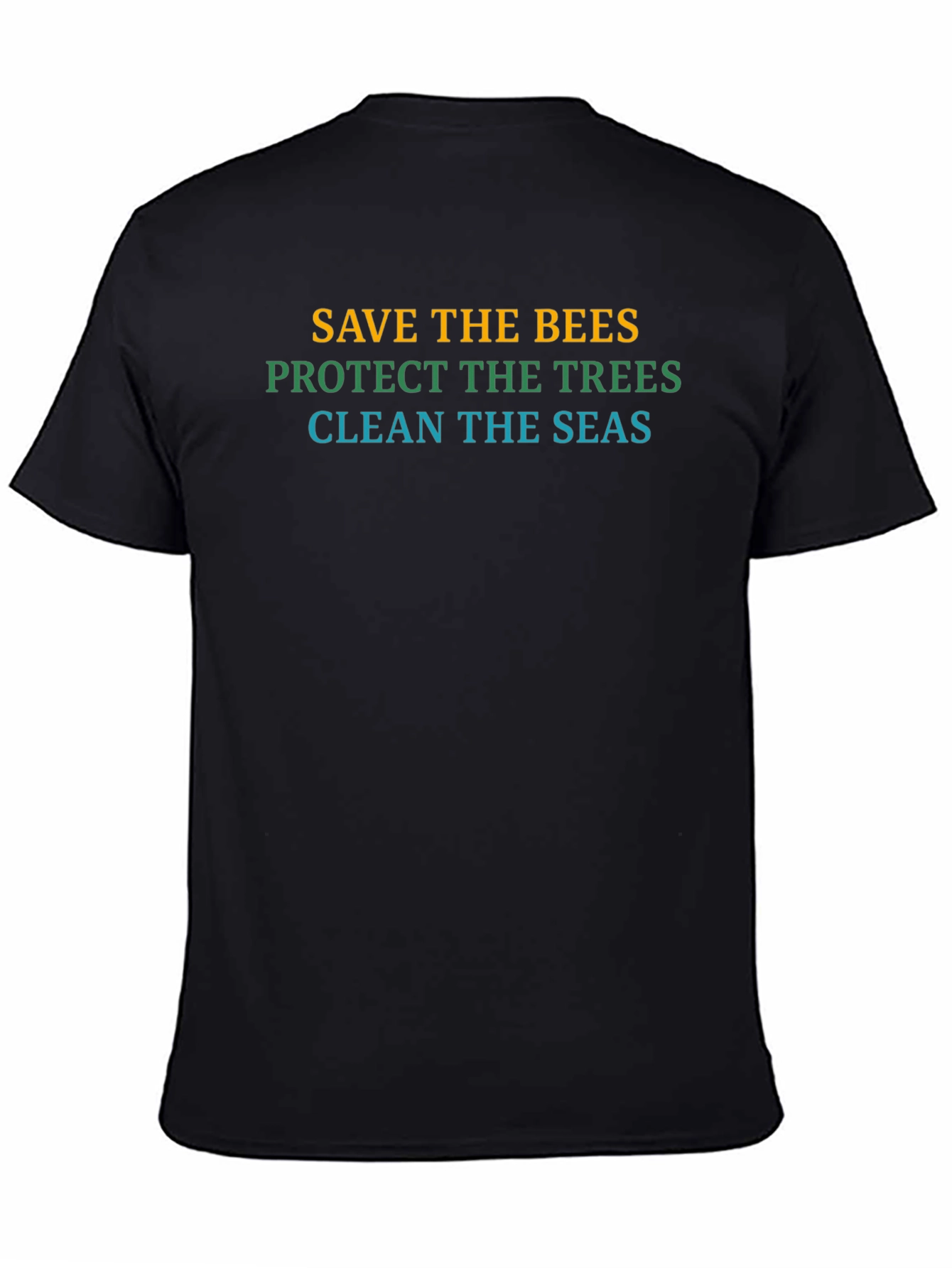 Eco-Friendly T-Shirt: Save Bees Trees Seas