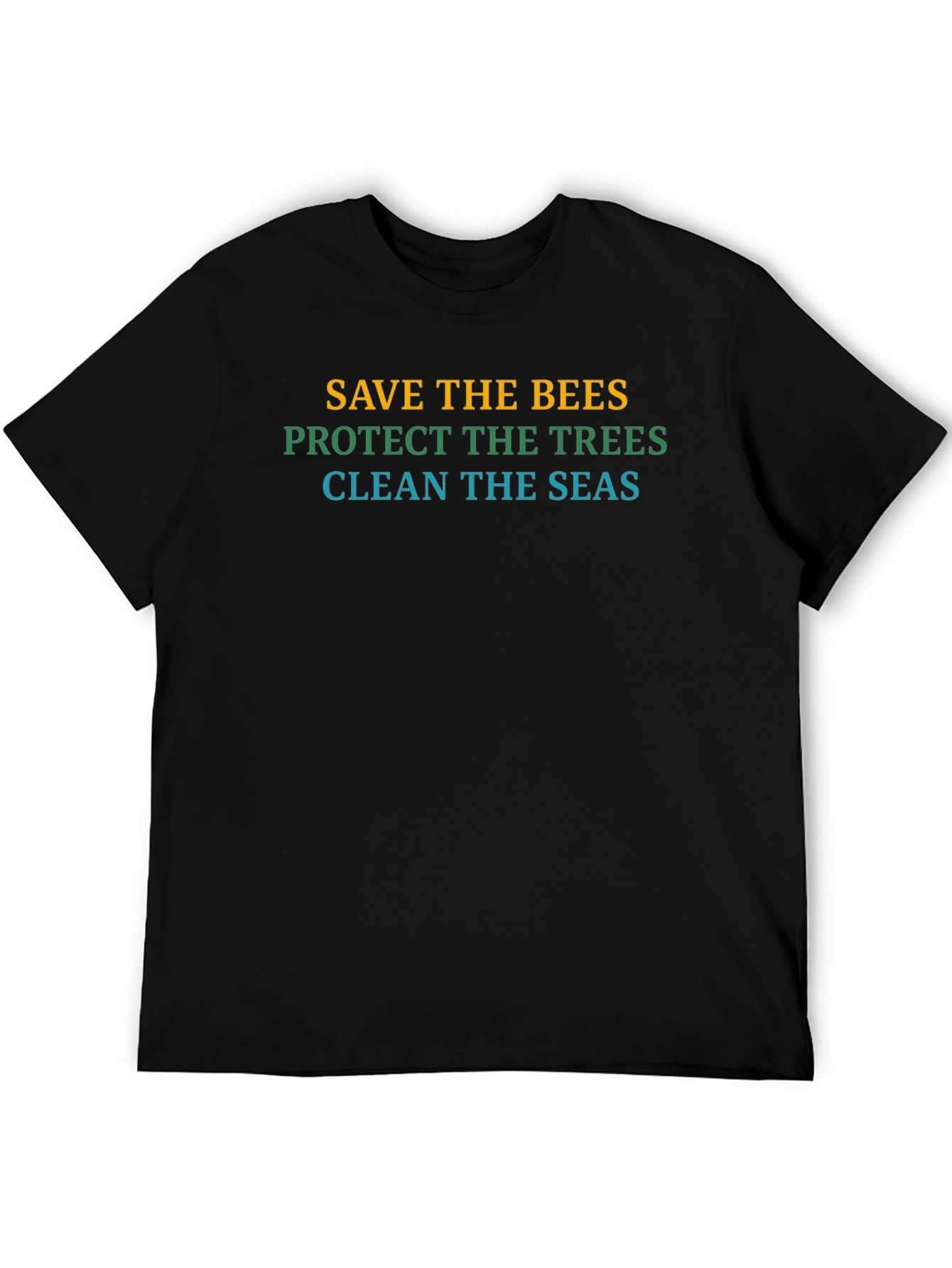 Eco-Friendly T-Shirt: Save Bees Trees Seas