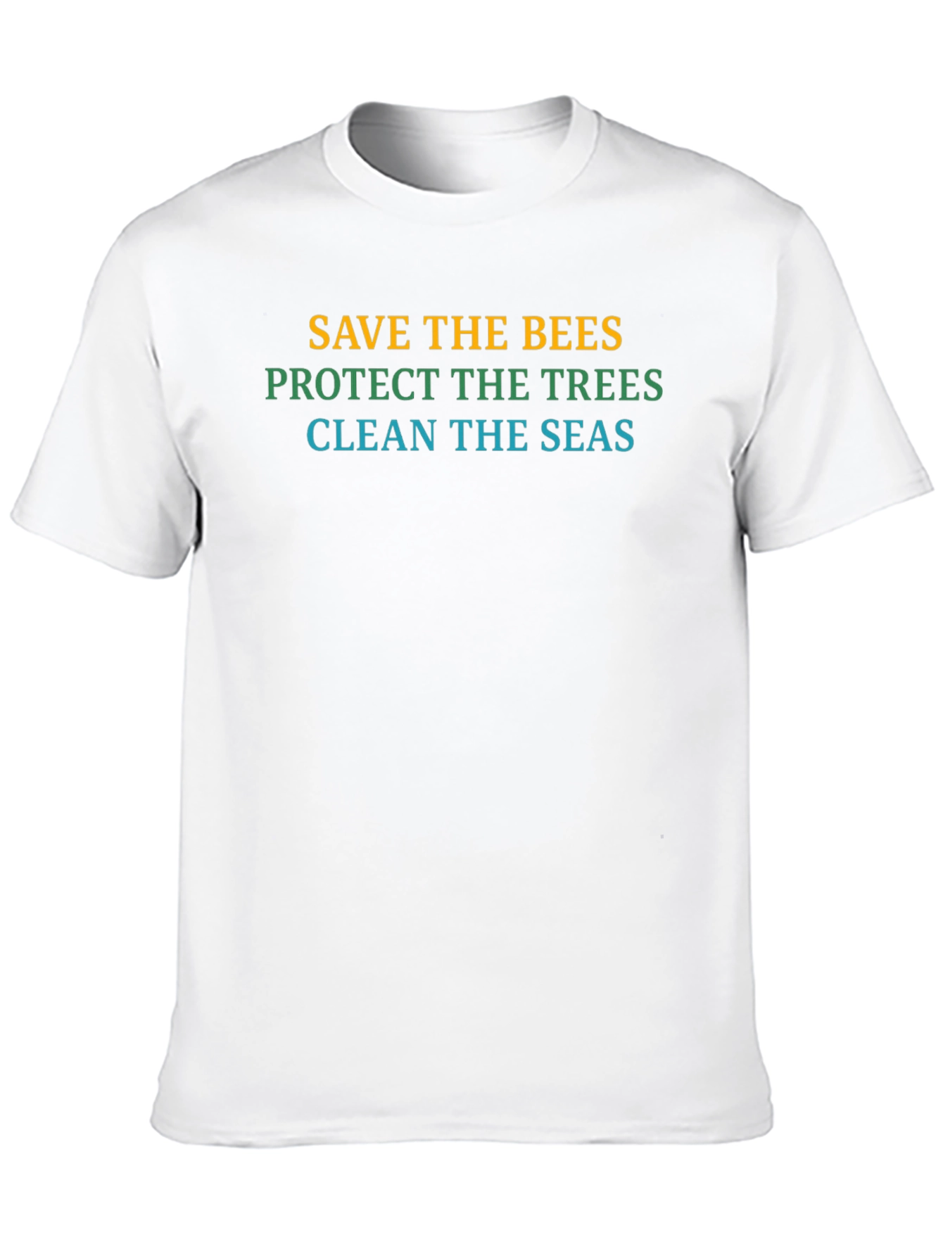 Eco-Friendly T-Shirt: Save Bees Trees Seas