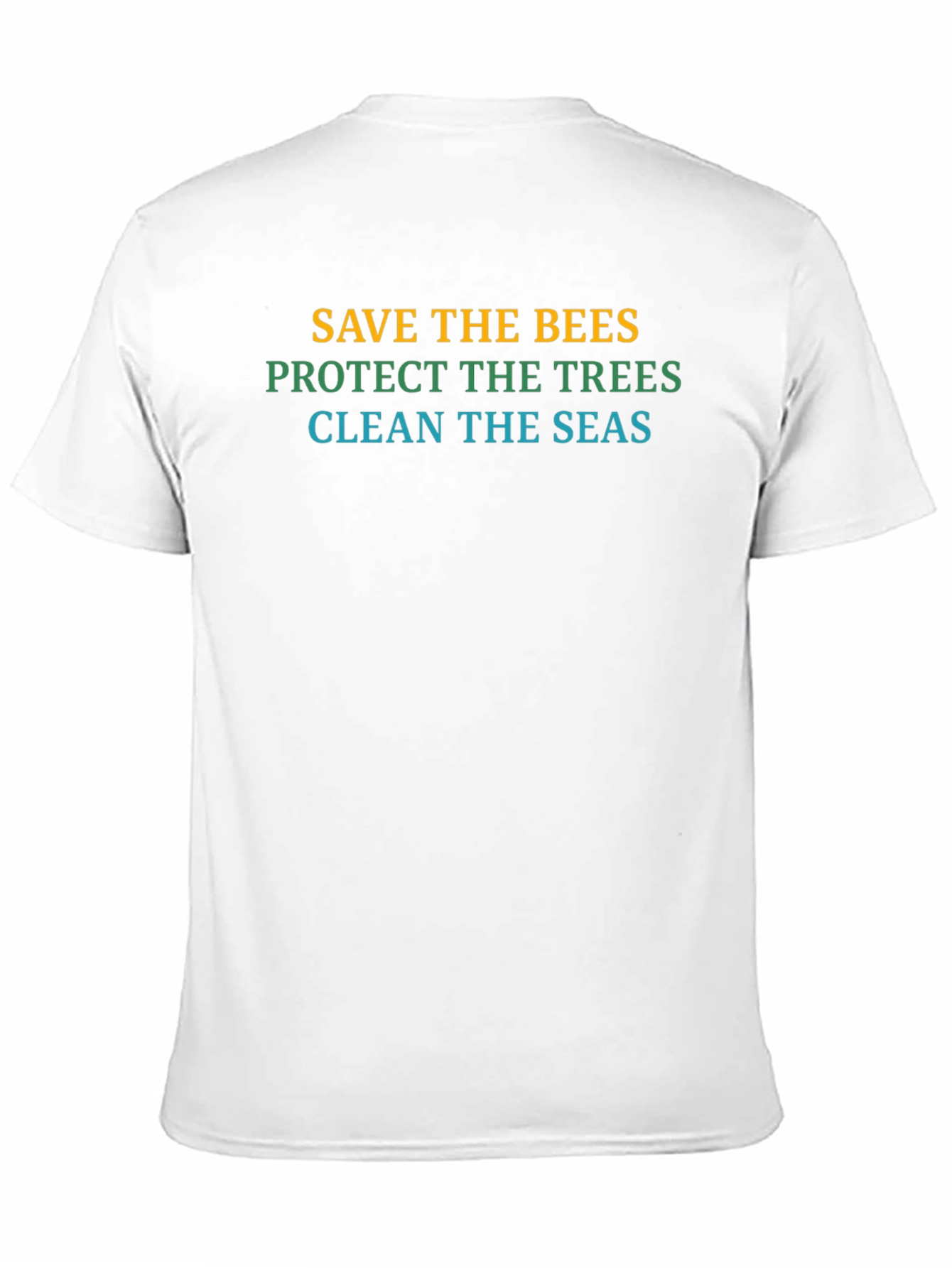 Eco-Friendly T-Shirt: Save Bees Trees Seas